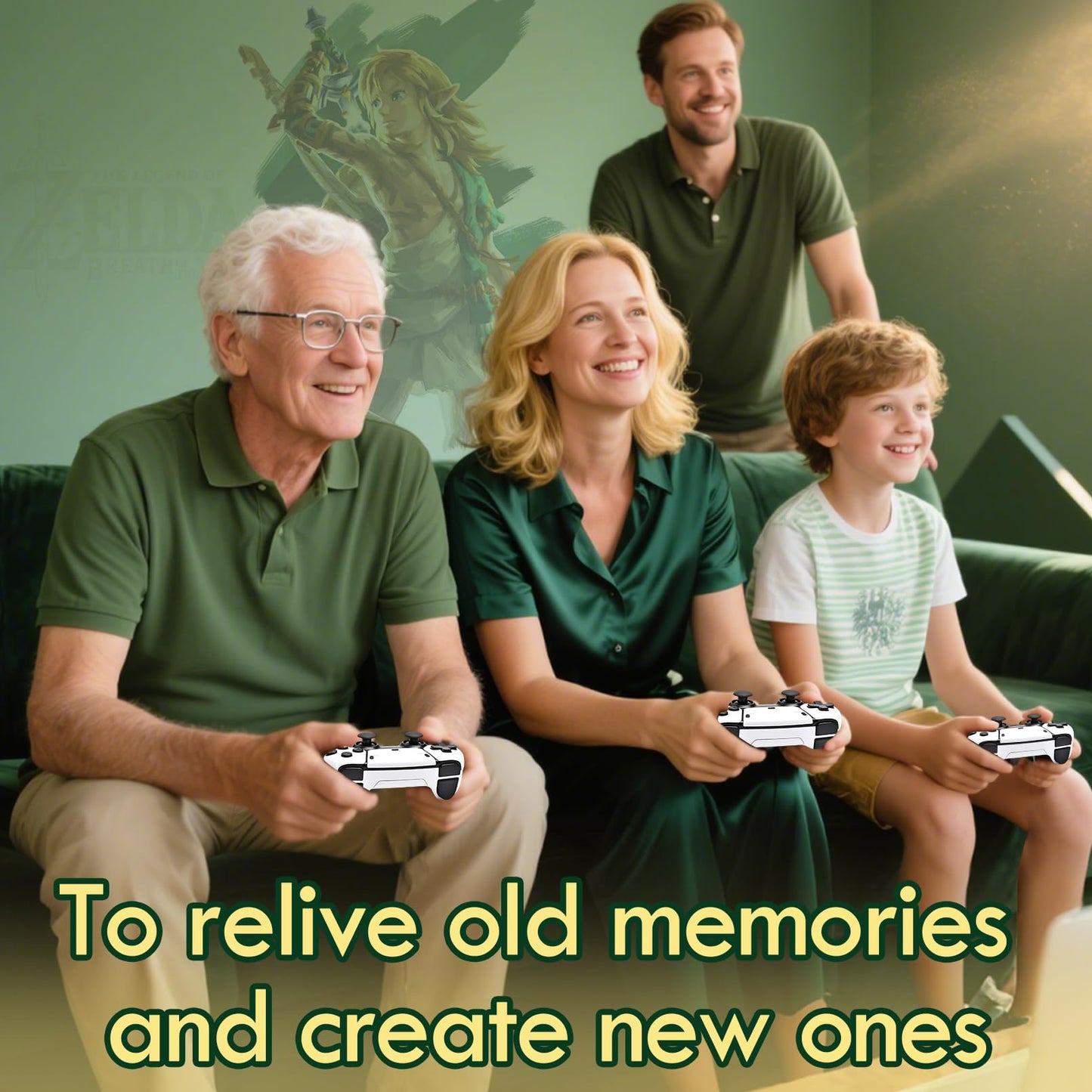 2025 Game Stick 4K 40,000 Games, Retro Gaming Console with Built-in 23 Emulators, HDMI Output, 64G TF Card, 2 Wireless Controllers, Plug and Play