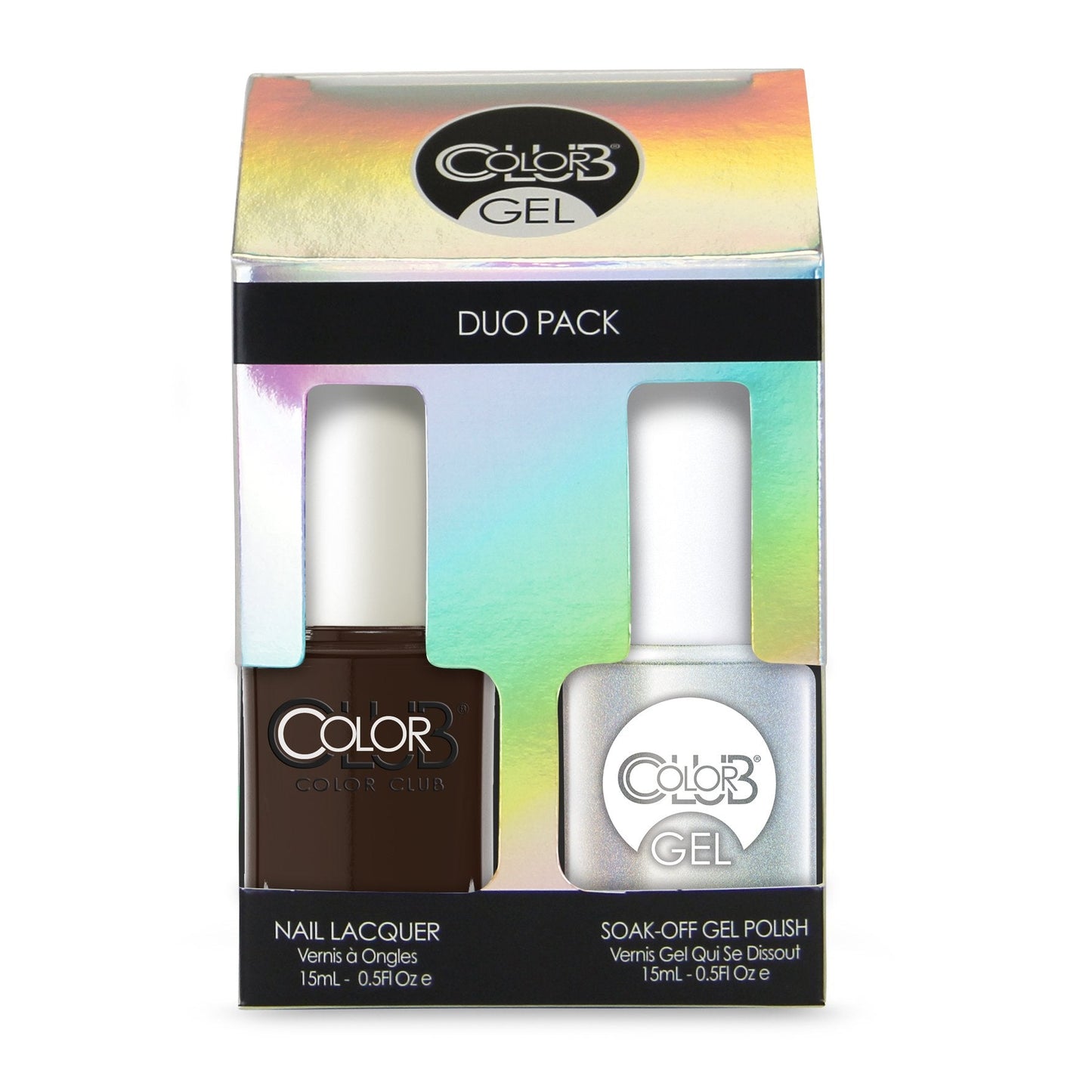 Color Club Cup Of Cocoa Color Club Gel + Lacquer Duo Includes 1 Each Of 05gel1083 and 05a1083, 0.5 fluid_ounces
