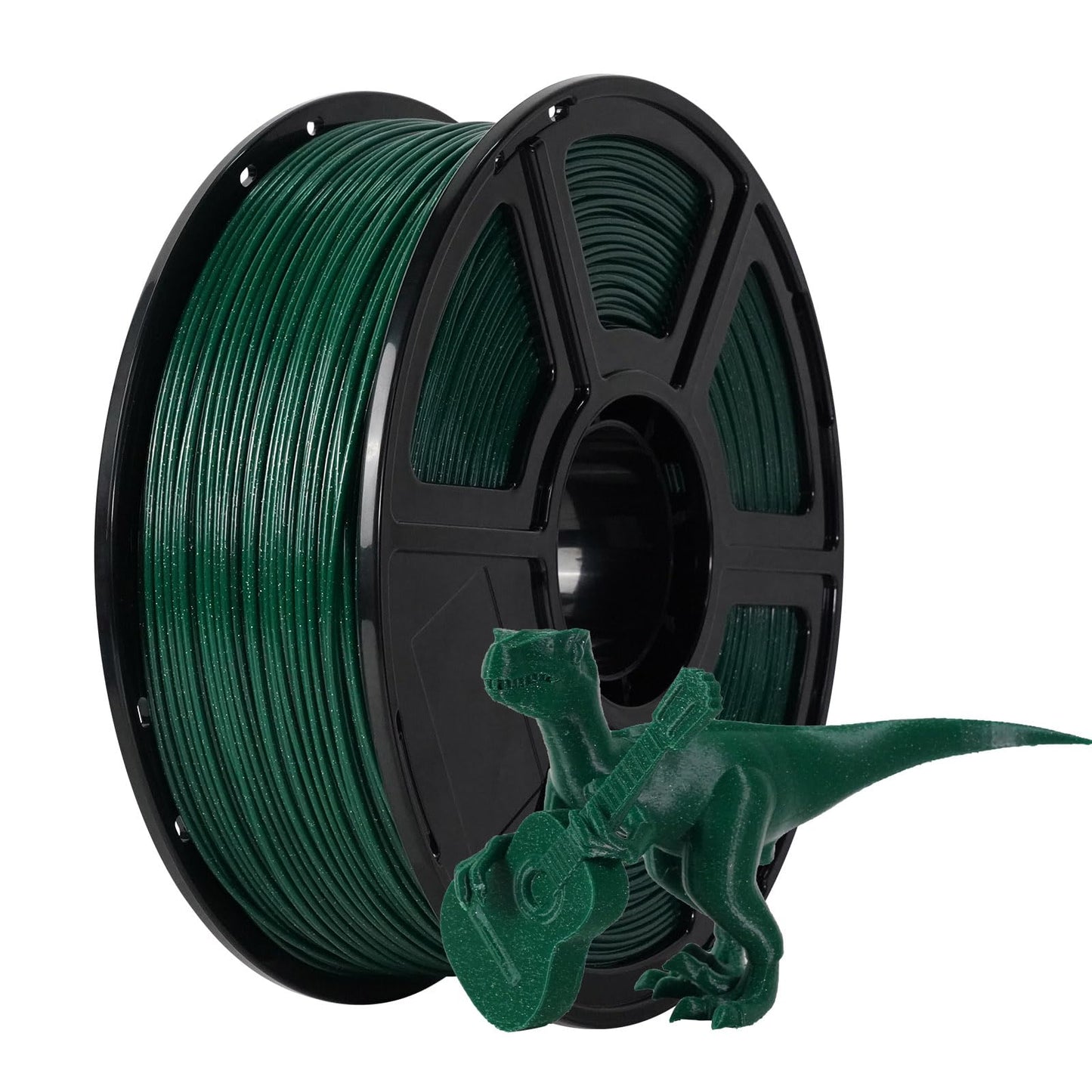 Flashforge Asa Filament 1.75Mm Sparkle Black Green, 3D Printer Filament 1Kg Spool-Dimensional Accuracy +/- 0.02Mm, 3D Printing F