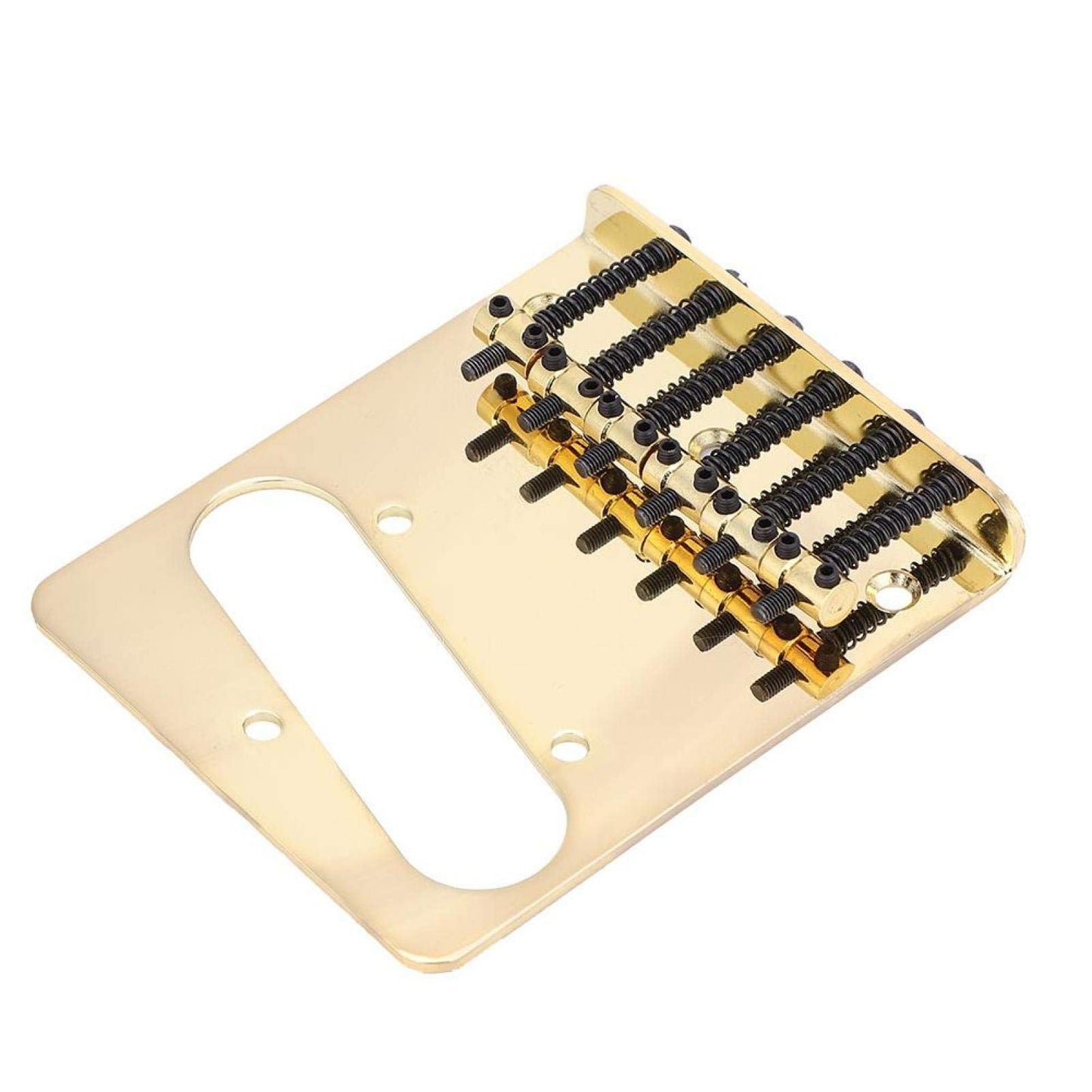 6 Saddle Guitar Bridge Single Coil Pickup Slot, Standard Series Telecaster Bridge Assembly Pre-Wired Control Plate For Electric