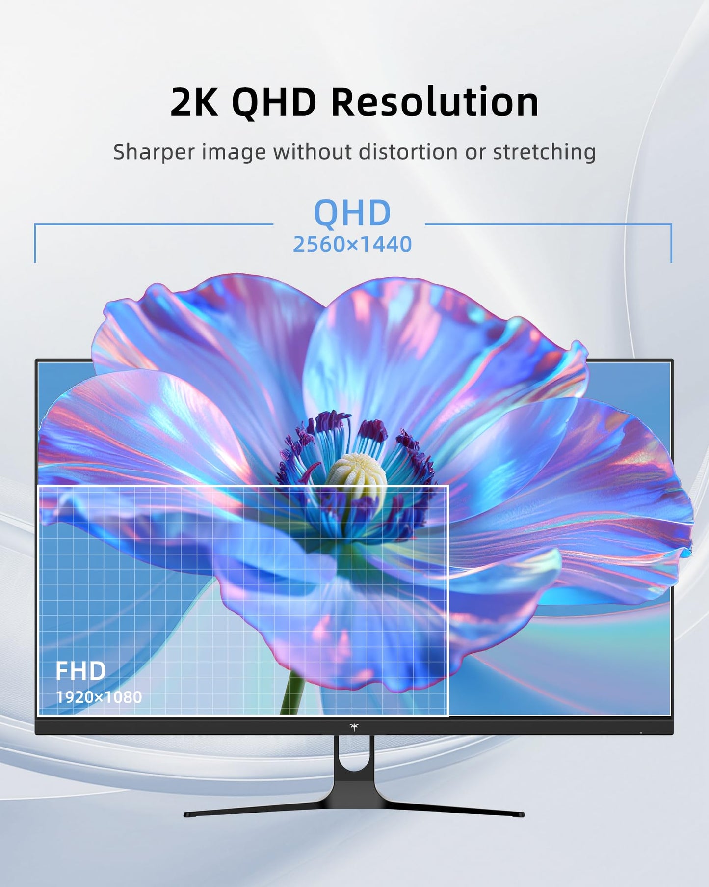 KTC 32 Inch Computer Monitor 2K - 1440P IPS Monitor 120Hz, Adaptive Sync, 109% sRGB, HDR10, Eye Care, HDMI Displayport, Tilt, VESA Compatible, 100Hz PC Monitors for Home Office Gaming, White, H32D6