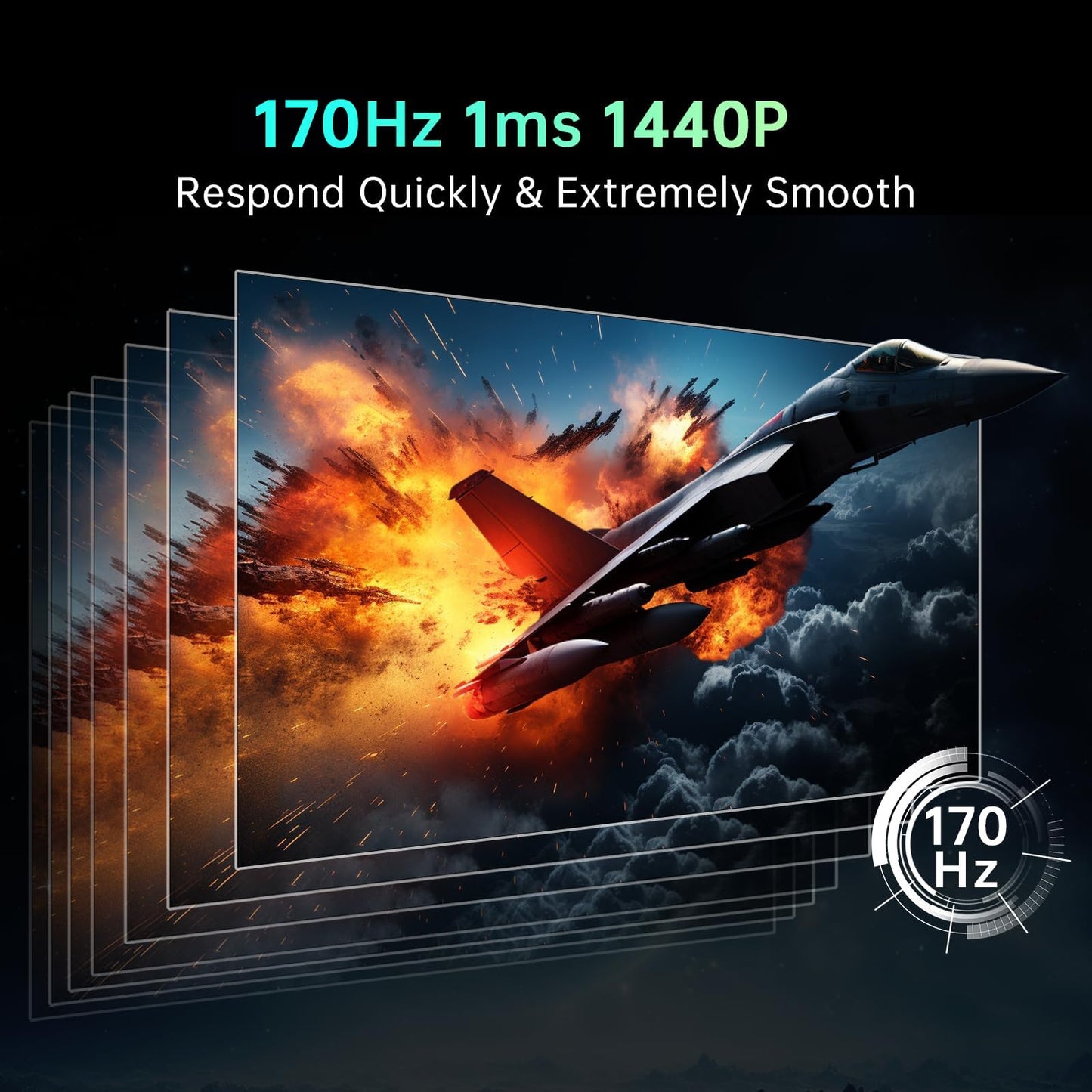 KTC 32 inch Curved Gaming Monitor, 165Hz 1ms MPRT, 2K 1440P 144Hz Monitor, 1500R HVA Display, FreeSync Premium, HDR, 120% sRGB, DisplayPort/HDMI/USB, Vesa Support 3.9x3.9'', PC Monitor for Gamers
