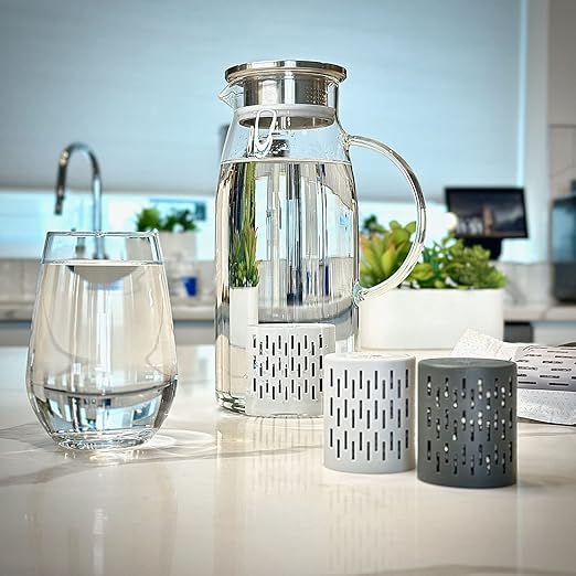 Jumbo Alkaline Water Infuser - 9.5 pH + Electrolytes for Any Large Water Bottles/Pitchers, 300 Gallon / 3 Months, Ionized Mineral Alkaline Water Infuser (1 Pack)