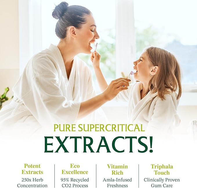 Neem Fluoride Free Toothpaste - Adult and Children Friendly - 100% Vegan Natural Toothpaste, Gluten Free, No Artificial Ingredients - Supports Daily Gum Care - with Clove & Stevia (Single Pack)