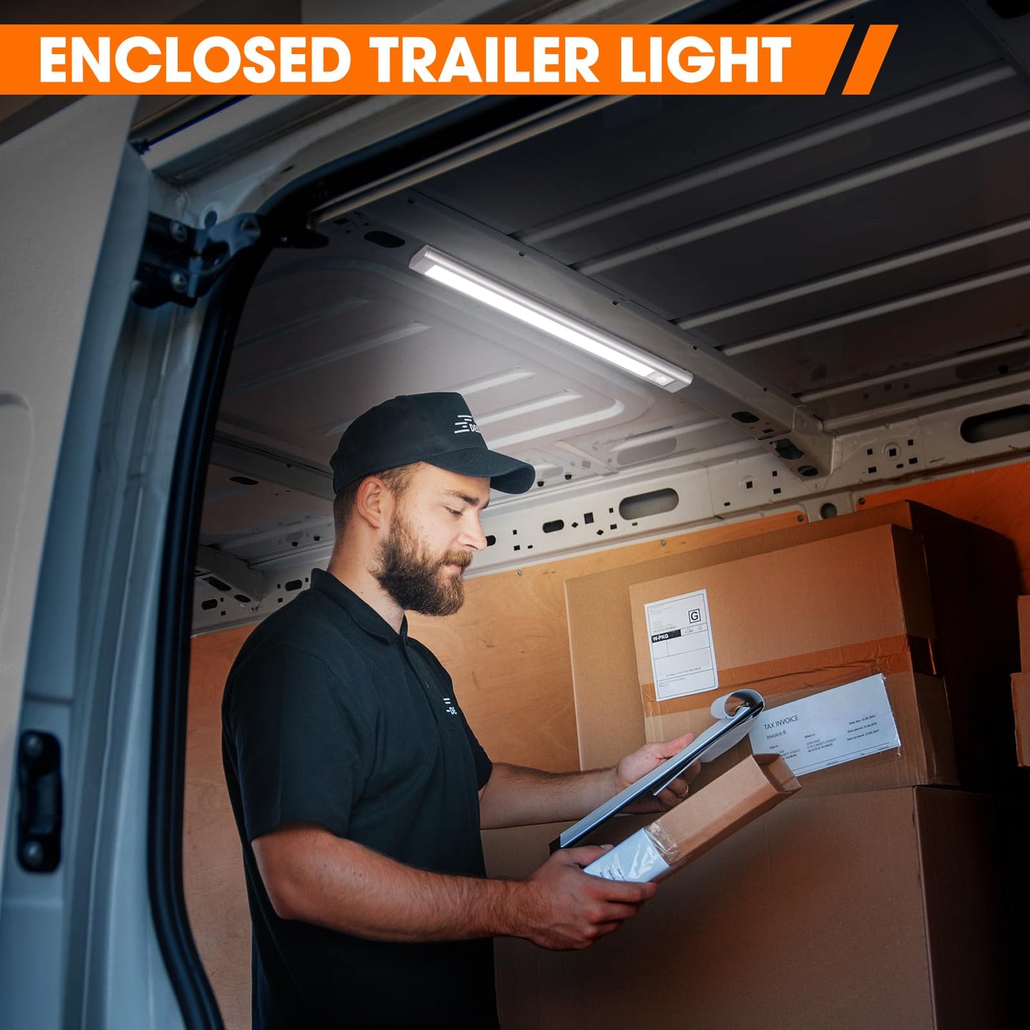 12 Volt Led Lights Enclosed Trailer Light Rv Interior Lighting 4000K String Lights For Trailer Truck Van Rv(2Pack Silver)