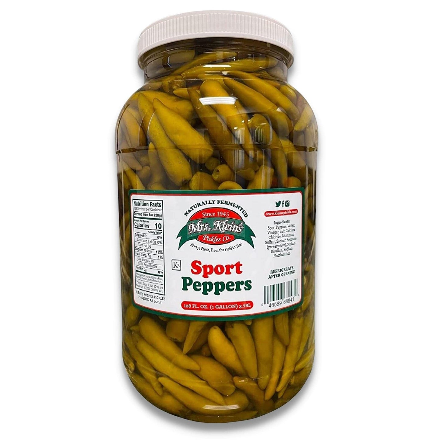 Mrs. Kleins Sport Peppers For Chicago Dogs, Hot Dogs - Our Hot Chicago Style Fresh Pickled Peppers in vinegar go perfect with C