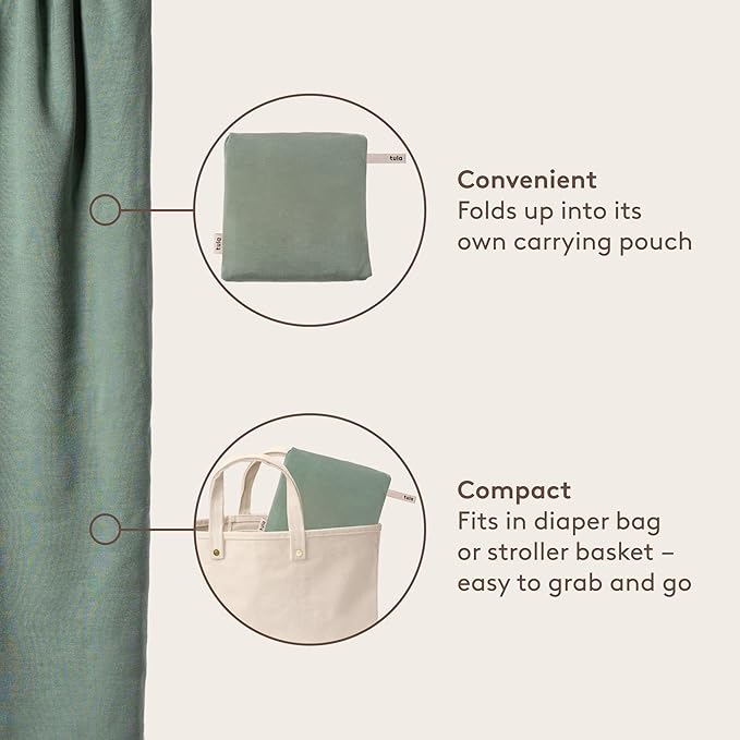 Baby Tula Stretchy Tencel™ Baby Wrap Carrier – Soft Newborn & Infant Wrap Sling, Ergonomic Hands-Free Baby Carrier, Breathable & Adjustable, Eco-Friendly for 8–25 lbs - Geode