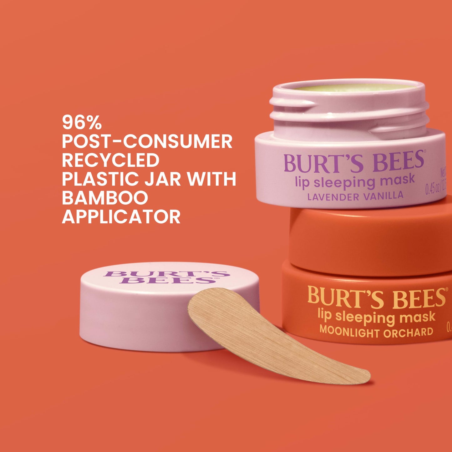 Burts Bees Lavender Vanilla Lip Sleeping Mask, With Hyaluronic Acid and Squalane Moisturizer To Instantly Hydrate Lips, Overnigh