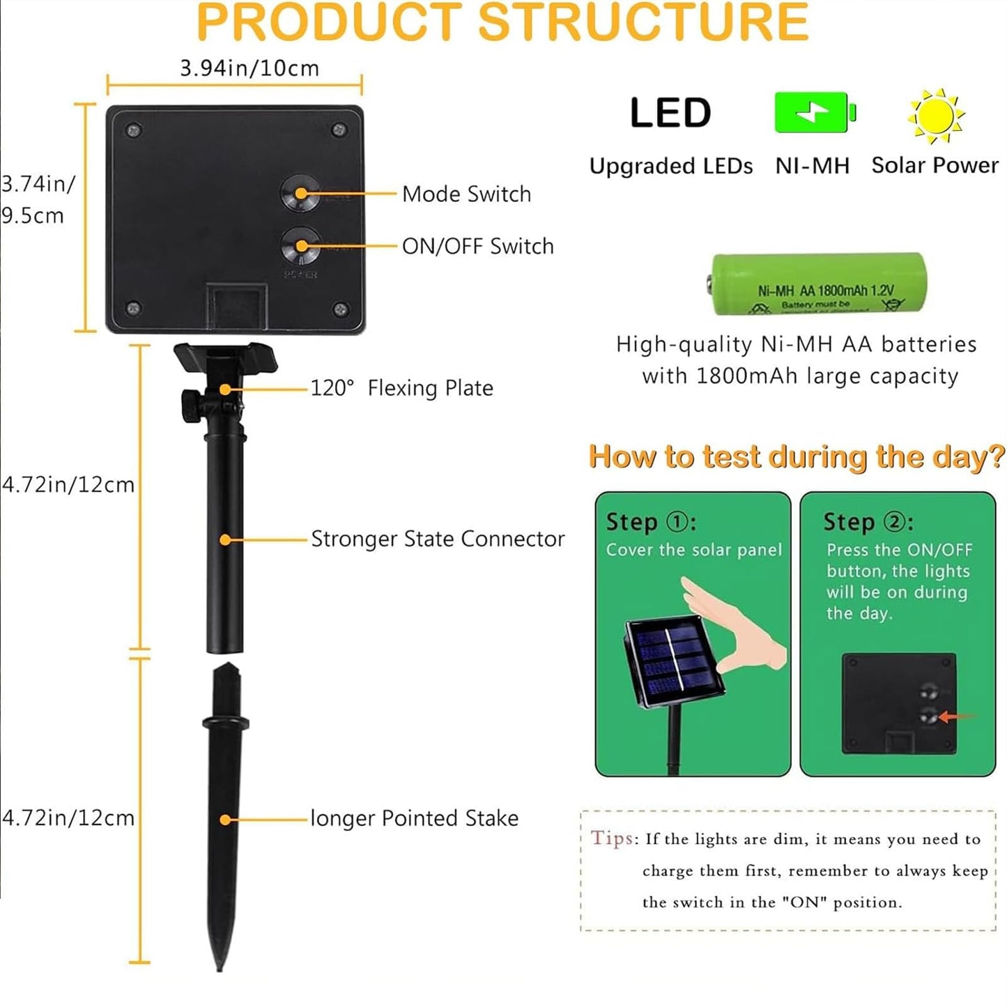 KAQ Solar String Lights Outdoor 4PK 400LED Warm White Green Wire Waterproof Fairy Lights 132FT with 8 Modes for Decorations