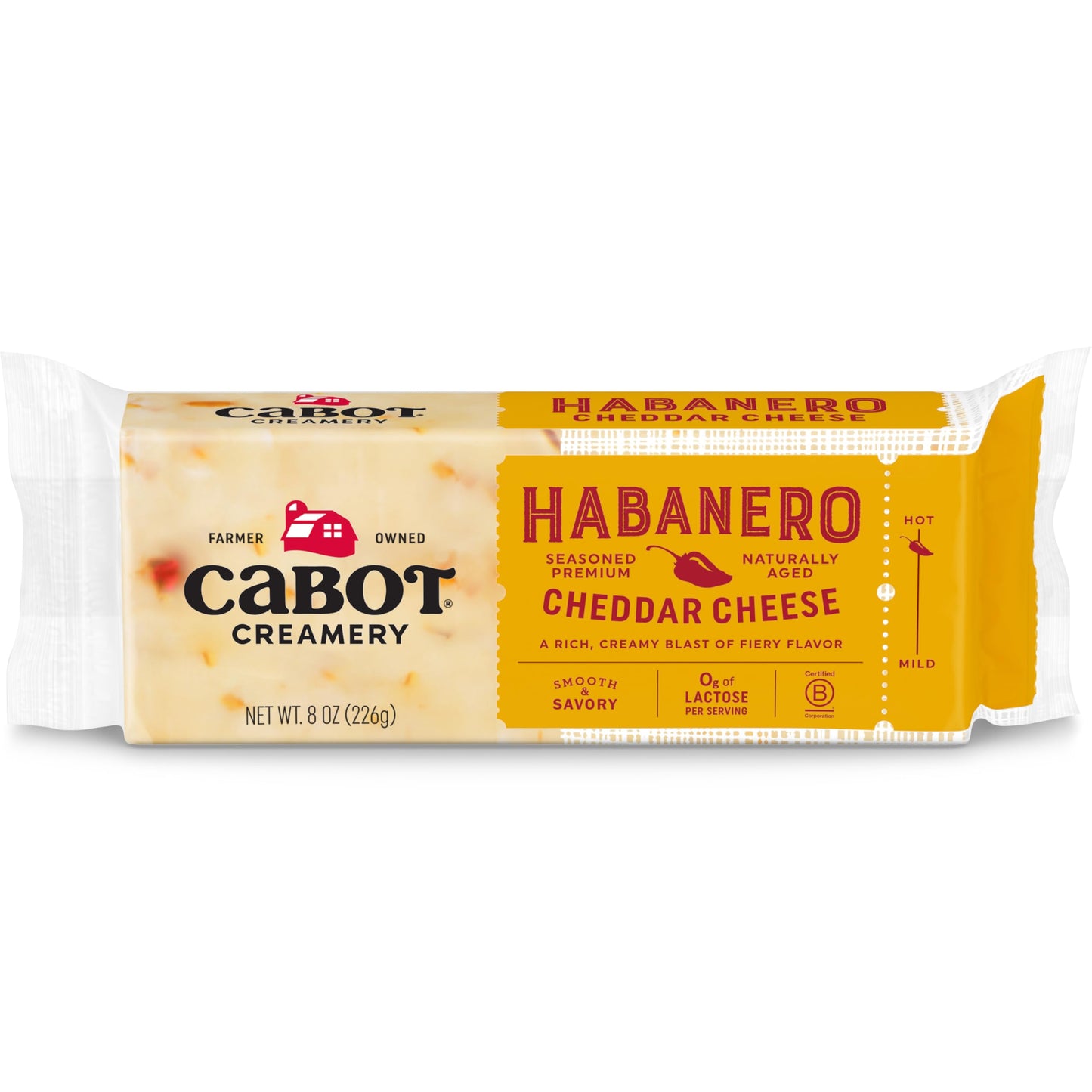 Cabot Bar Habanero Cheese, 8 oz