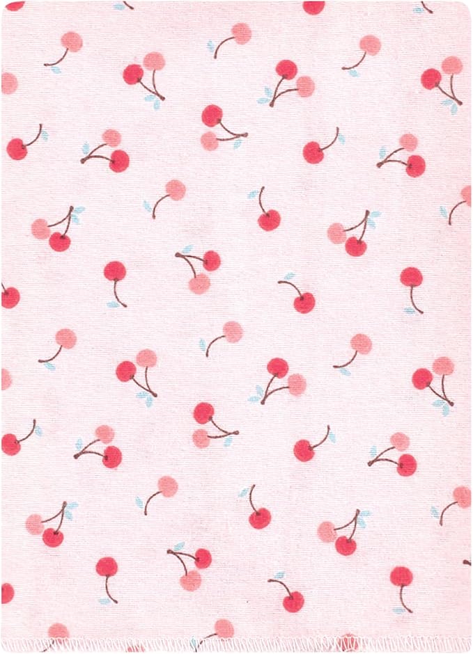 Luvable Friends Hudson Baby Flannel Burp Cloths 12pk, Sweet Cherries