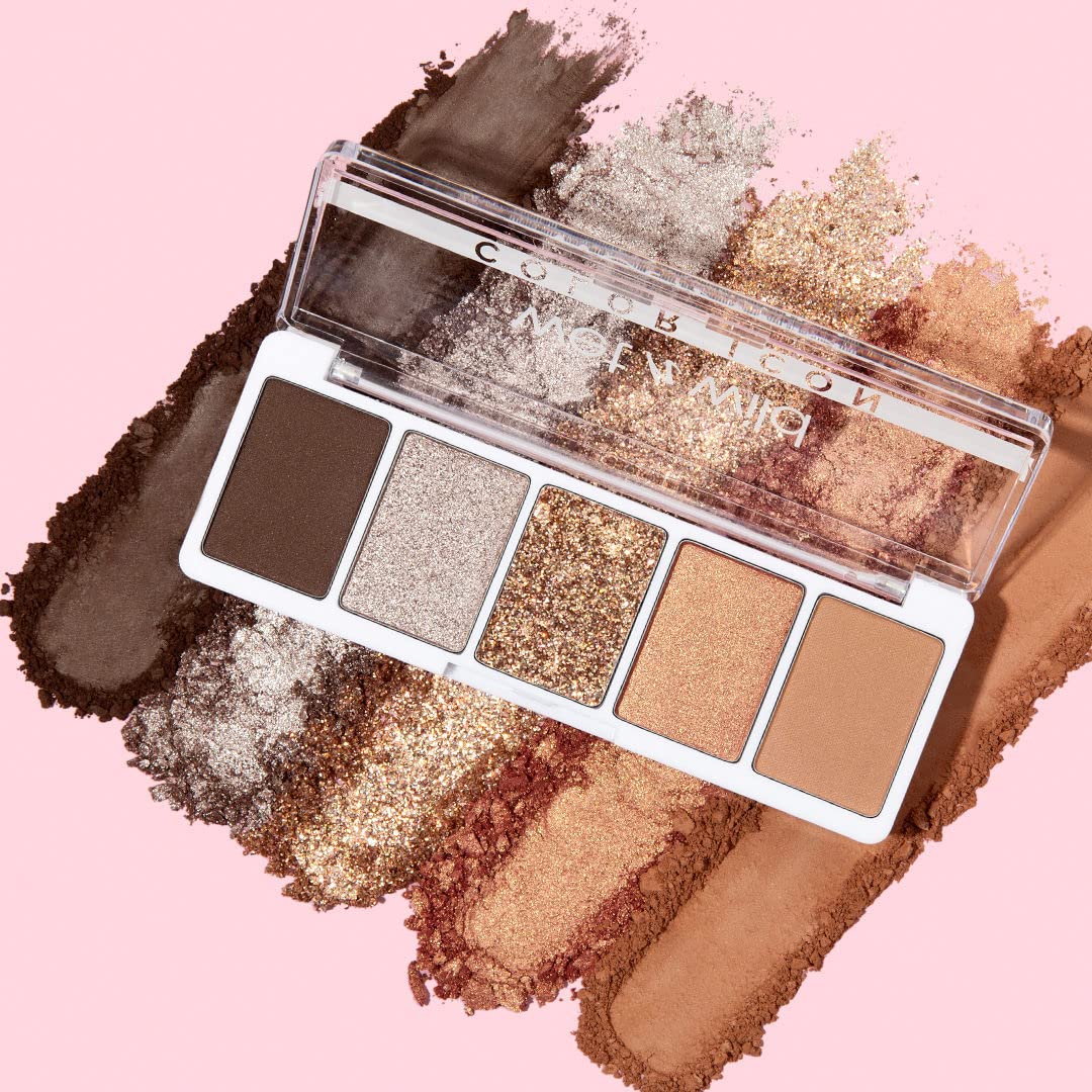 wet n wild Color Icon Eyeshadow Makeup 5 Pan Palette, Matte, Shimmer, Metallic, Long Wearing, Rich Buttery Pigment, Cruelty Free