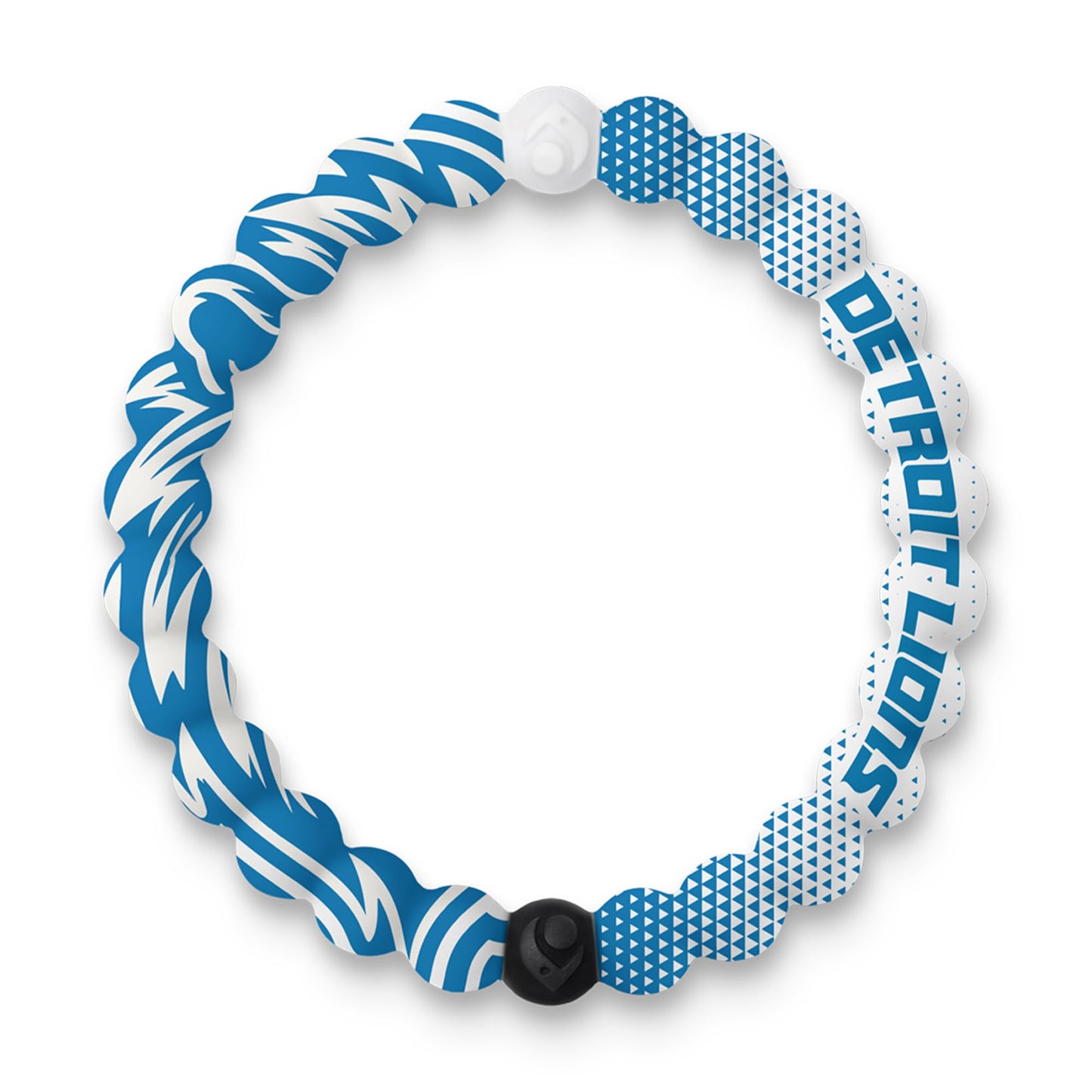 Lokai NFL Football Collection Silicone Beaded Bracelet, Detroit Lions Home Field (Small) - Beaded Bracelet for Women & Men, Sili