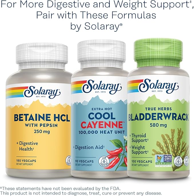 SOLARAY Lipotropic 1000 Plus Vitamin Capsules 100 Count