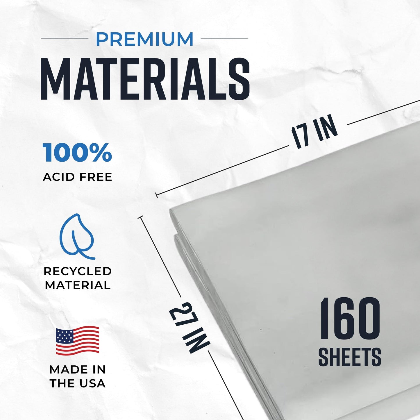 Bryco Goods Newsprint Packing Paper Sheets for Moving - 5lb - 160 Sheets of Newspaper Paper - Must Have in Your Moving Supplies - 27" x 17" - Made in USA