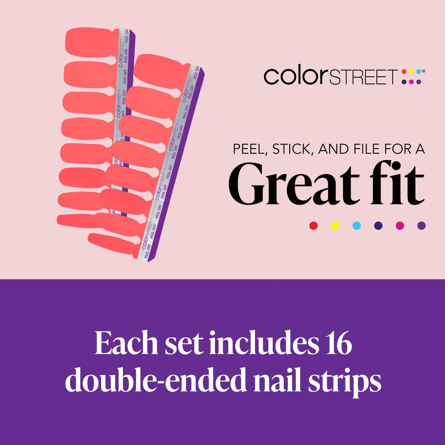 Color Street Peach Tea Nail Strips