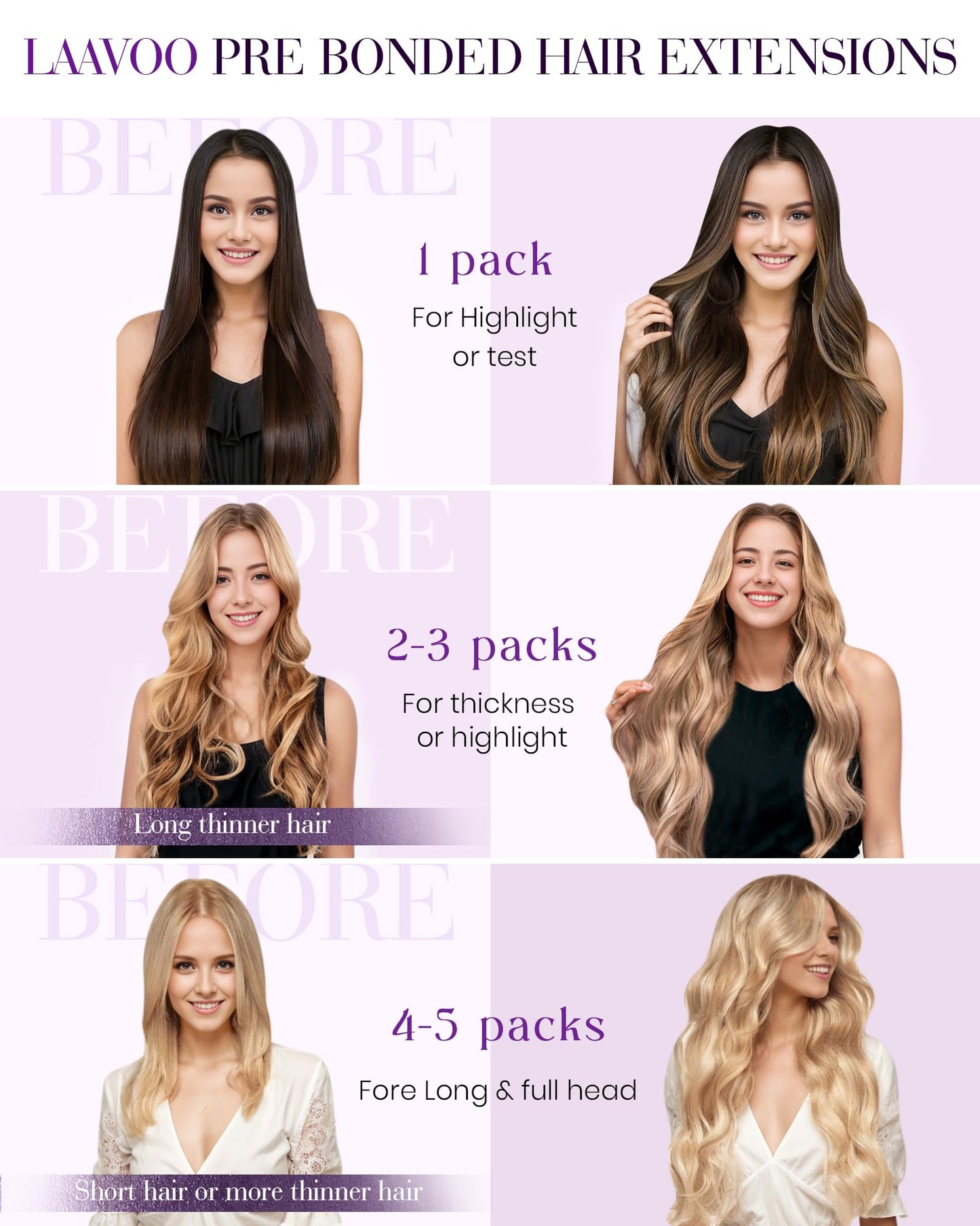 LaaVoo Nano Hair Extensions Human Hair Highlight Ash Blondeto Light Blonde Nano Beads Hair Extensions Human Hair Blonde Nano Rin