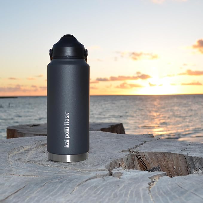 Insulated Stainless Steel Water Bottle (Mountain (Mauna), 32 oz)