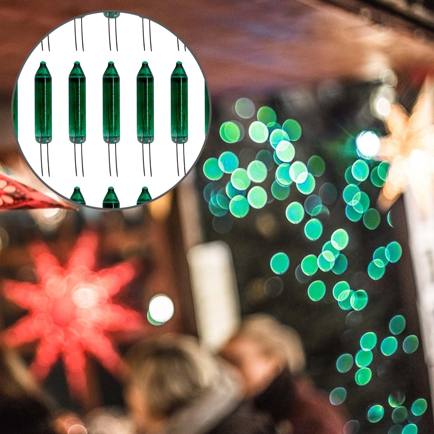 Ebaokuup 100 Pcs Mini Christmas Replacement Light Bulbs - 2.5 Volt Replacement Christmas Light - Tree Replacement Light Bulbs For Xmas Trees Decorative