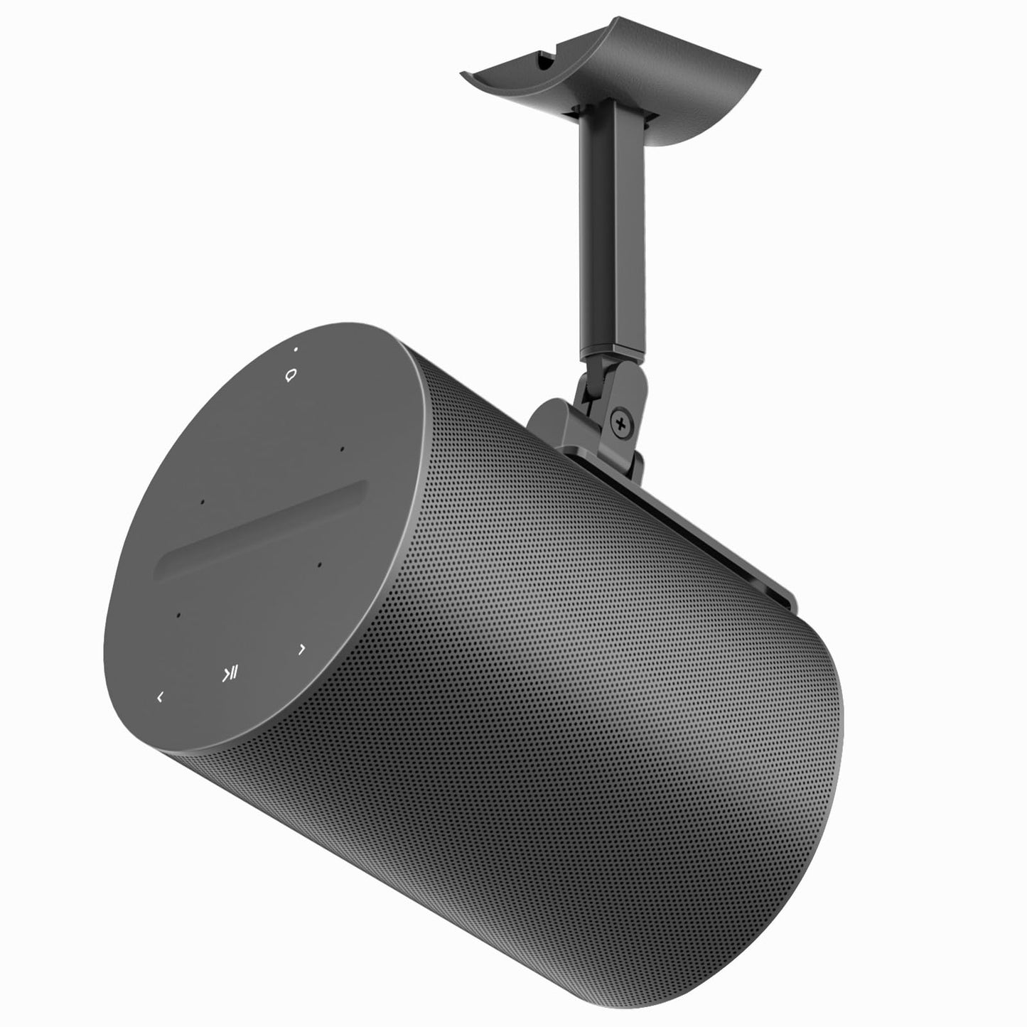 Metal Speaker Mount for Sonos Era 100 Ceiling Mount - Adjustable Tilt and Swivel Bracket for Sonos Era 100 Wall Mount with 2 Mount Ways of Speaker Wall Mount or Ceiling Mount for Sonos Era 100 Black-New