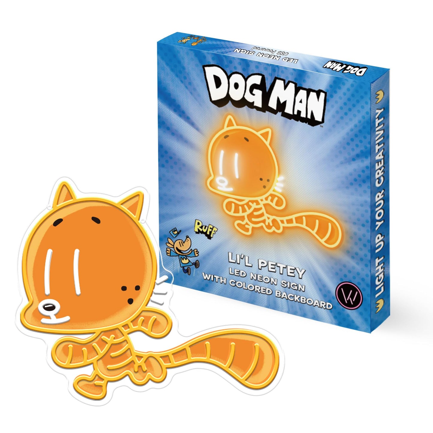 Officially Licensed Cat Kid Uv discomfort-reducingted Led Neon Light - Inspired Wall Art Vibrant Kids Room Decor Superhero-Themed Night Light Gift For Dog Man Book Fans (15 * 12.8)