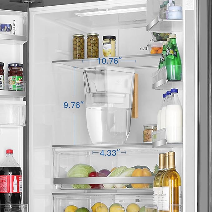 Replacement Filters for All Waterdrop® Pitcher Filtration System, Fits Waterdrop® WD-PF-01A Plus, WD-PT-05, WD-PT-04, WD-PT-61B, Last Up to 3 Months or 200 Gallons (Pack of 1)