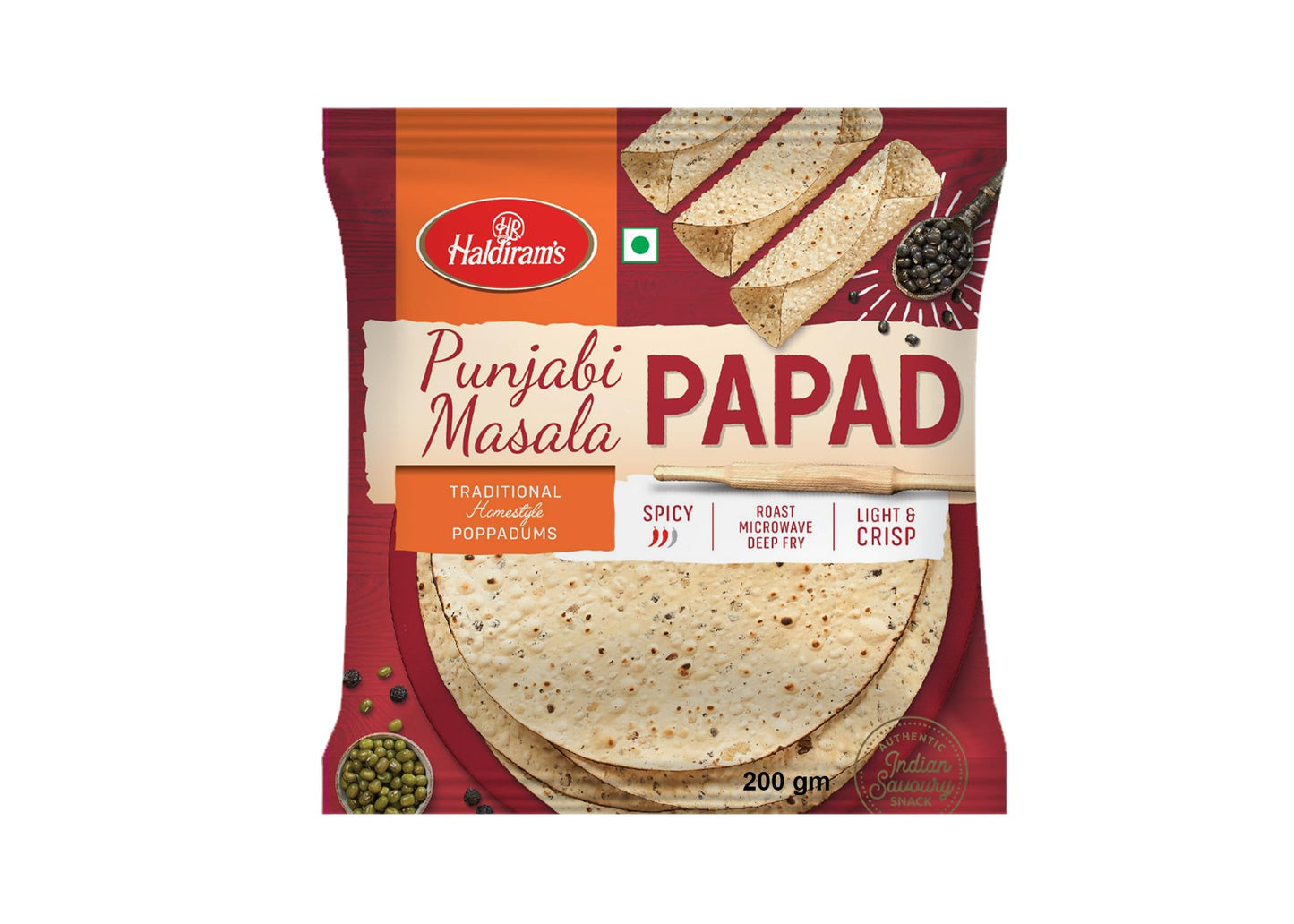 Haldirams Punjabi Masala Papad, 200G