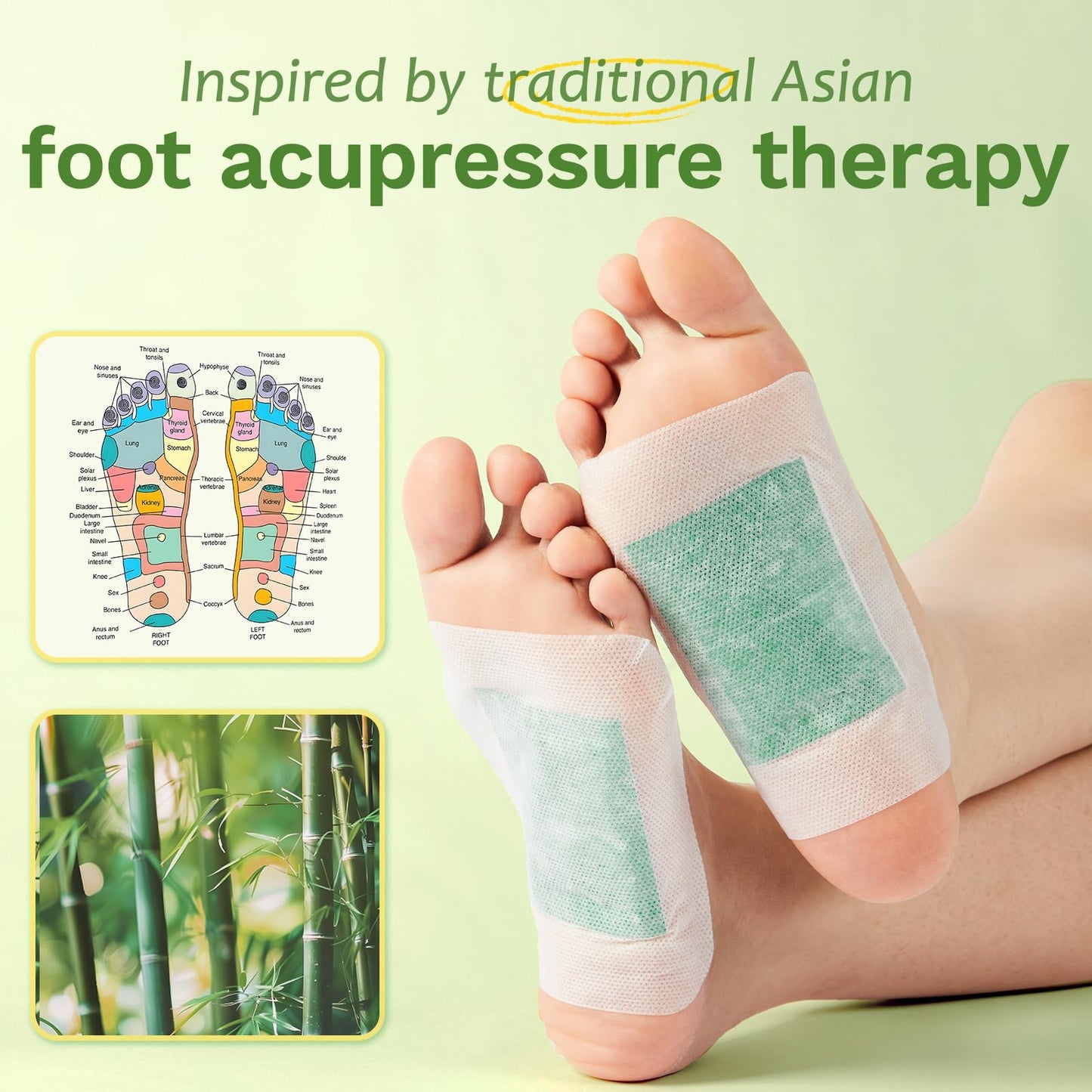 Villsure Deep Cleansing Foot Pads,50 Packs Bamboo Foot Pads. Use during sleep to improve sleep and support body cleansing. May R