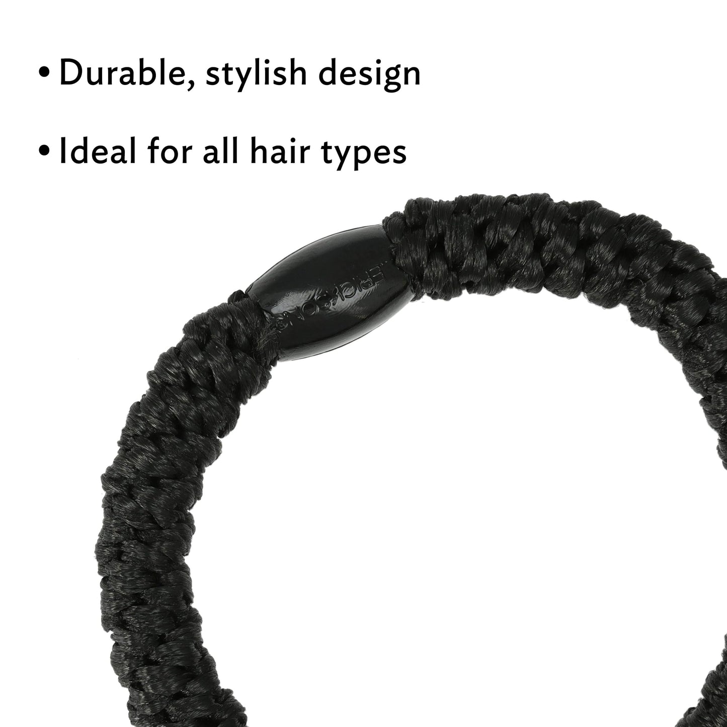 Neon Hair Ties for Thick Hair, Grab & Go Ponytail Holders, 8 Pack, Monkey Business, Thick No-Crease Bands with Strong Hold, Dama