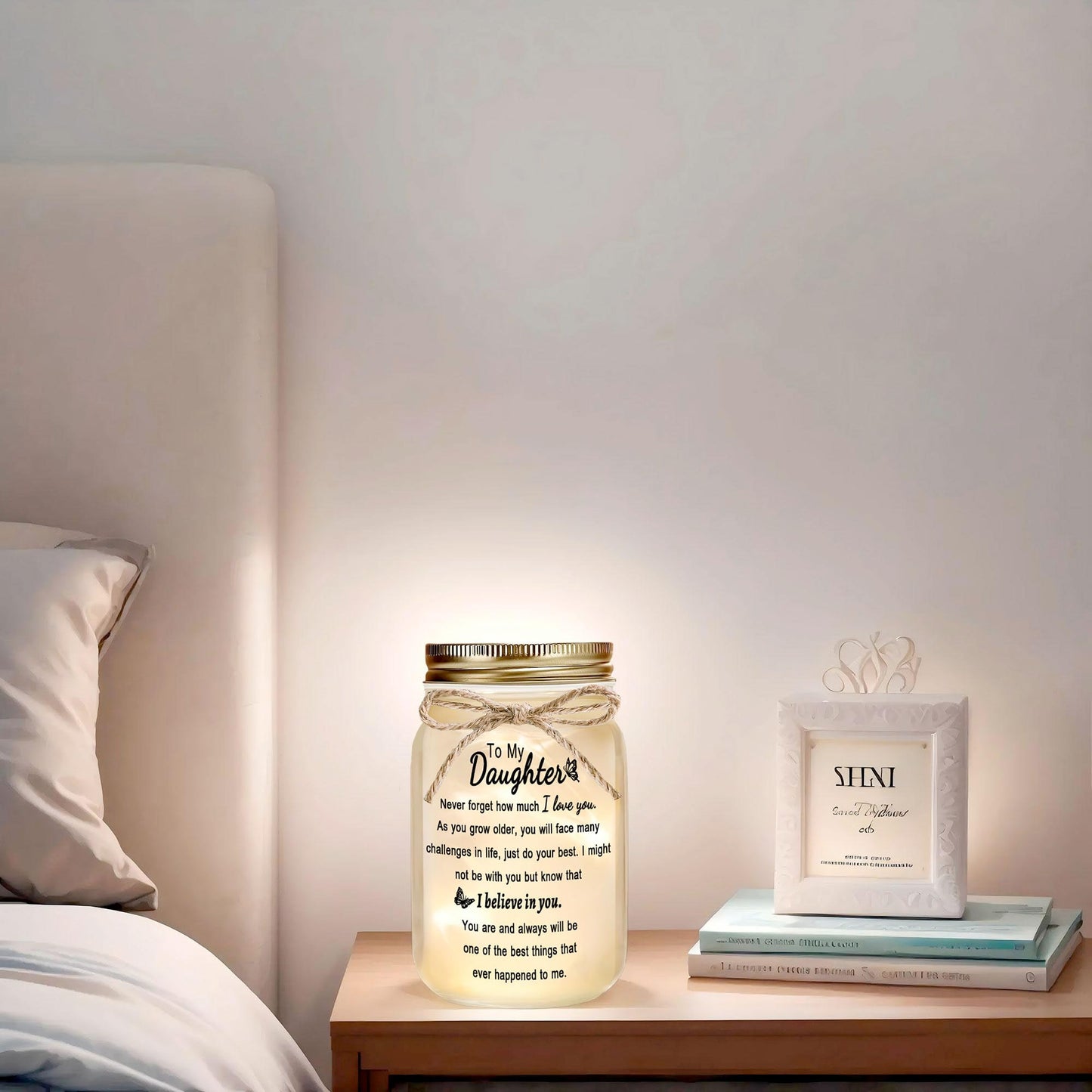 Rxyjlhjx Gifts For Daughter - Decorative Mason Jar With Warm Glow Daughter Gift From Mom Thoughtful Birthday Graduation Christmas Gift From Parents