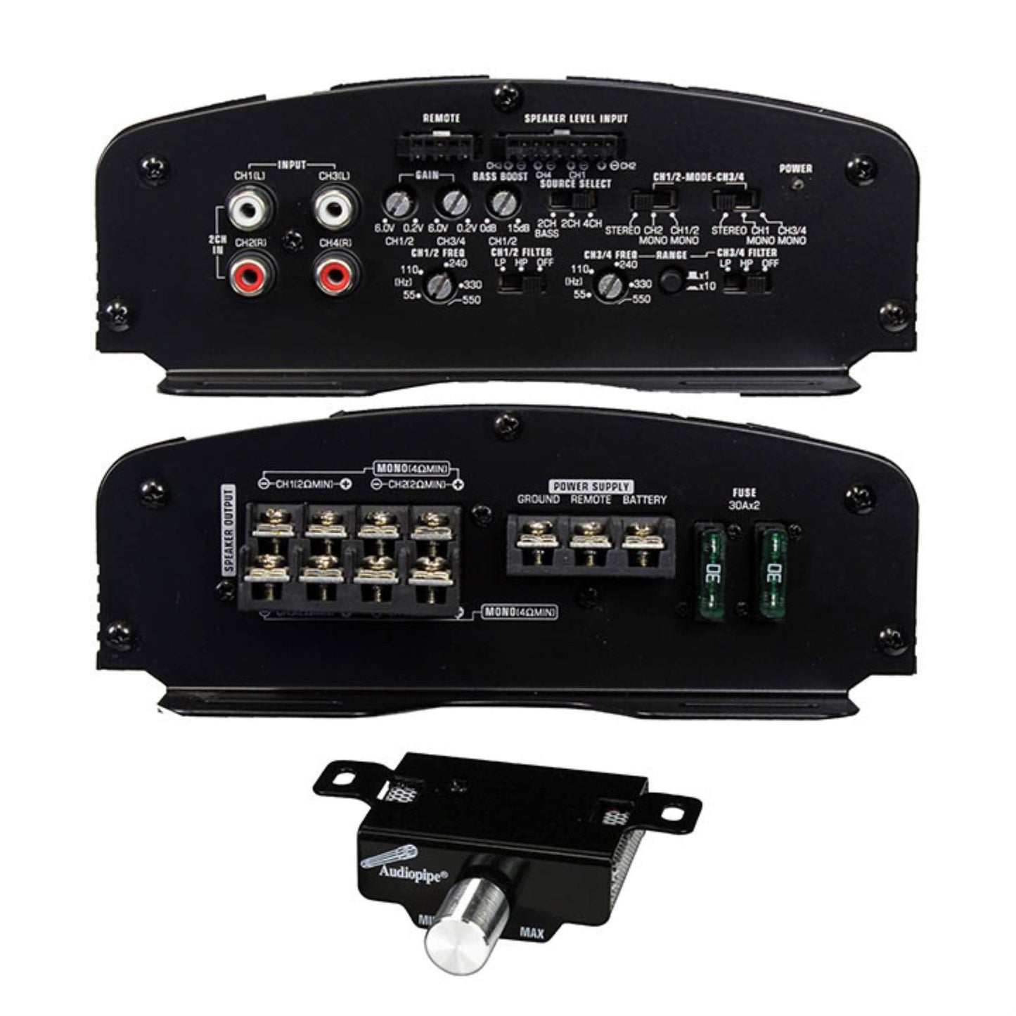 Audiopipe Apcle-2004 2000 Watt 4-Channel Class Ab Car Audio Mosfet Amplifier