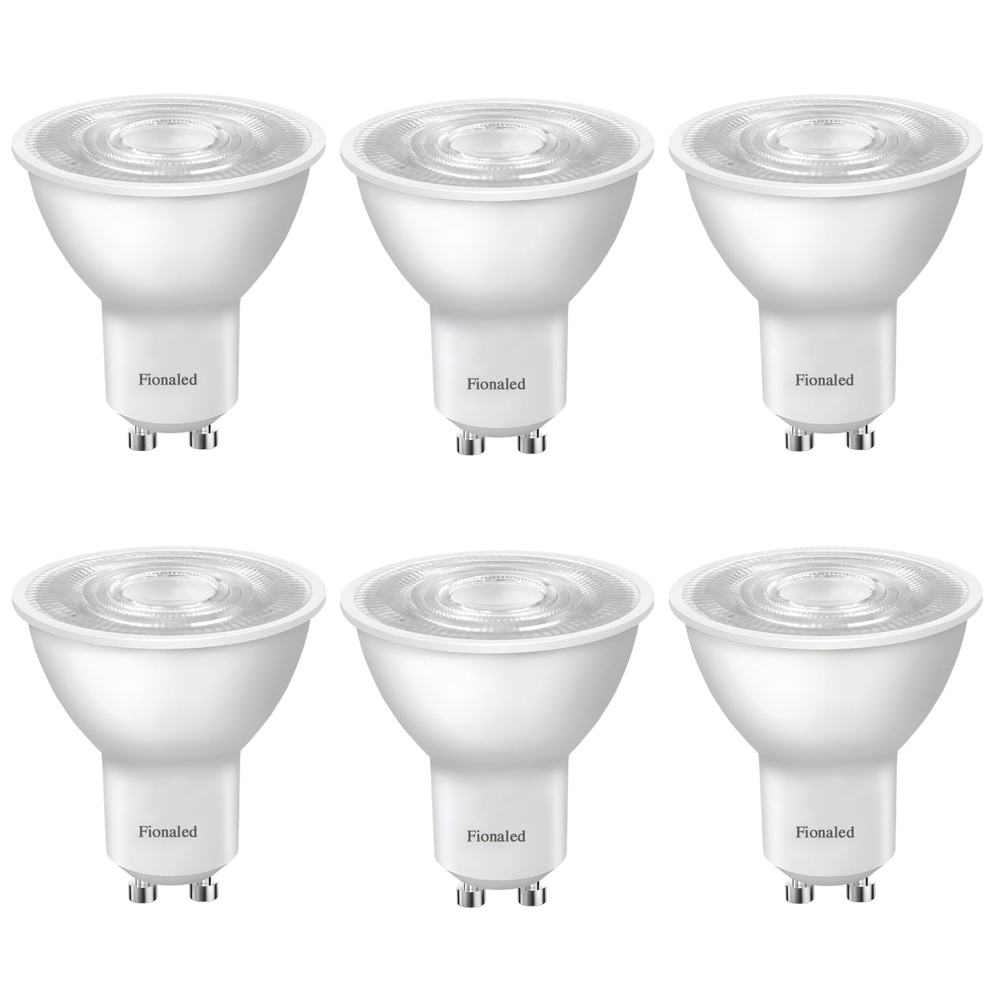 Fionaled GU10 LED Bulbs Dimmable,5W 120V, 50 Watt Equivalent, 2700K Warm White MR16 LED Bulbs for Track Lighting,Kitchen,Range H