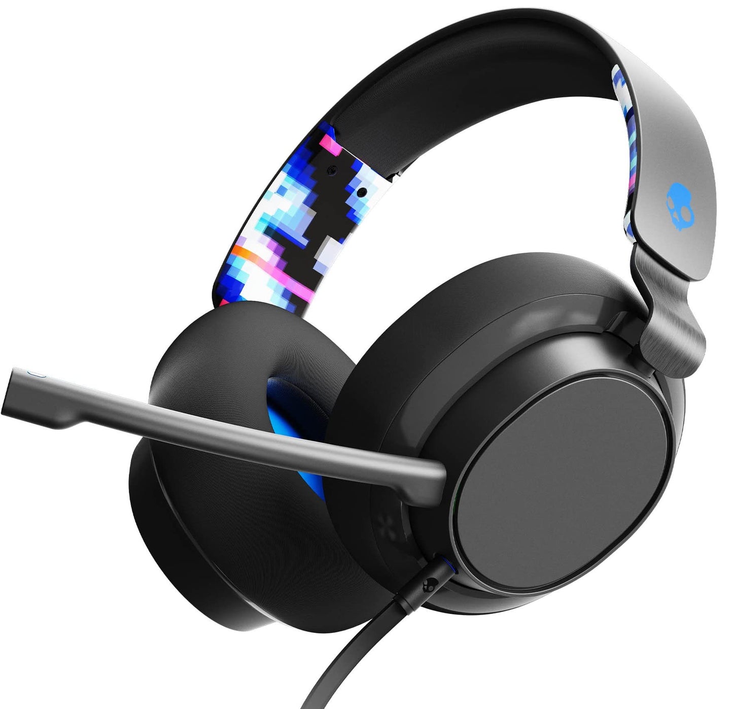 Skullcandy SLYR Multi-Platform Over-Ear Wired Gaming Headset, Works with Xbox PlayStation and PC - Blue