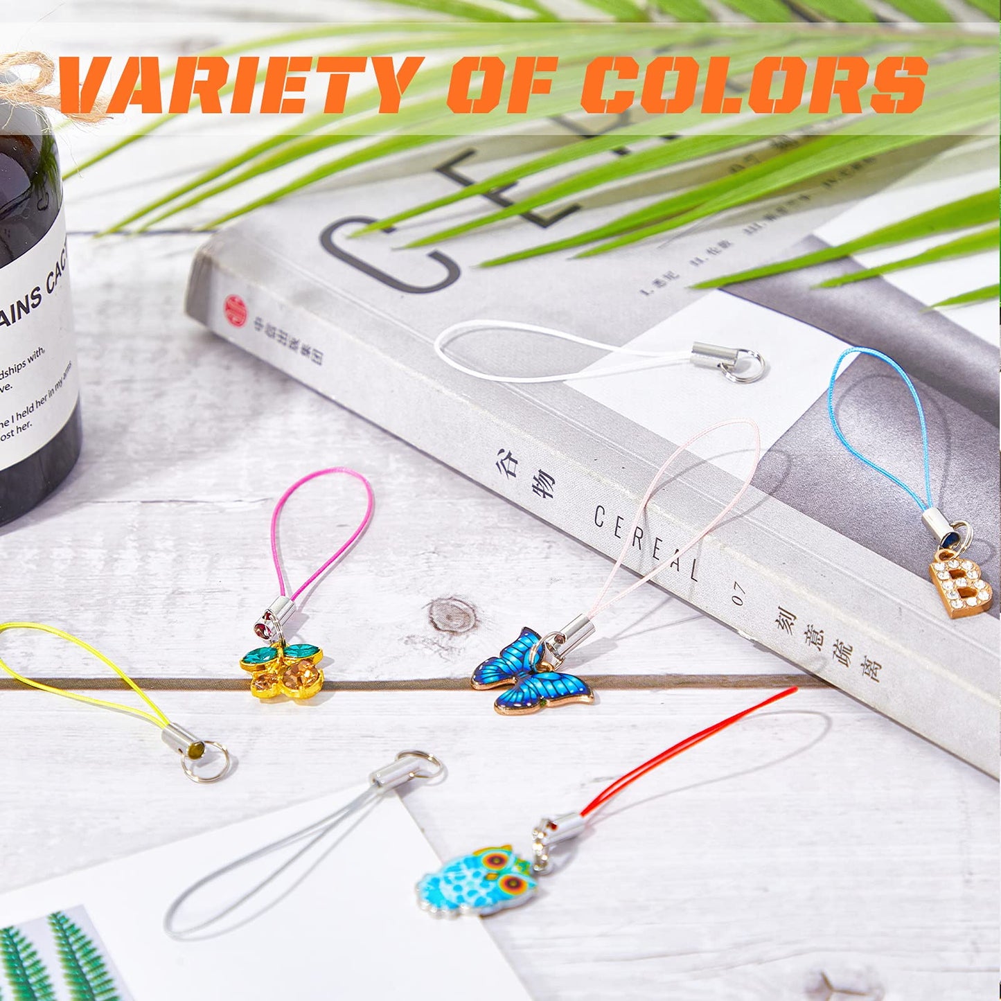 Frienda 200 Pcs Cell Phone Charm Straps Usb Drive Lanyard Phone Ring Strap For Charm Usb Drive Keychain Diy