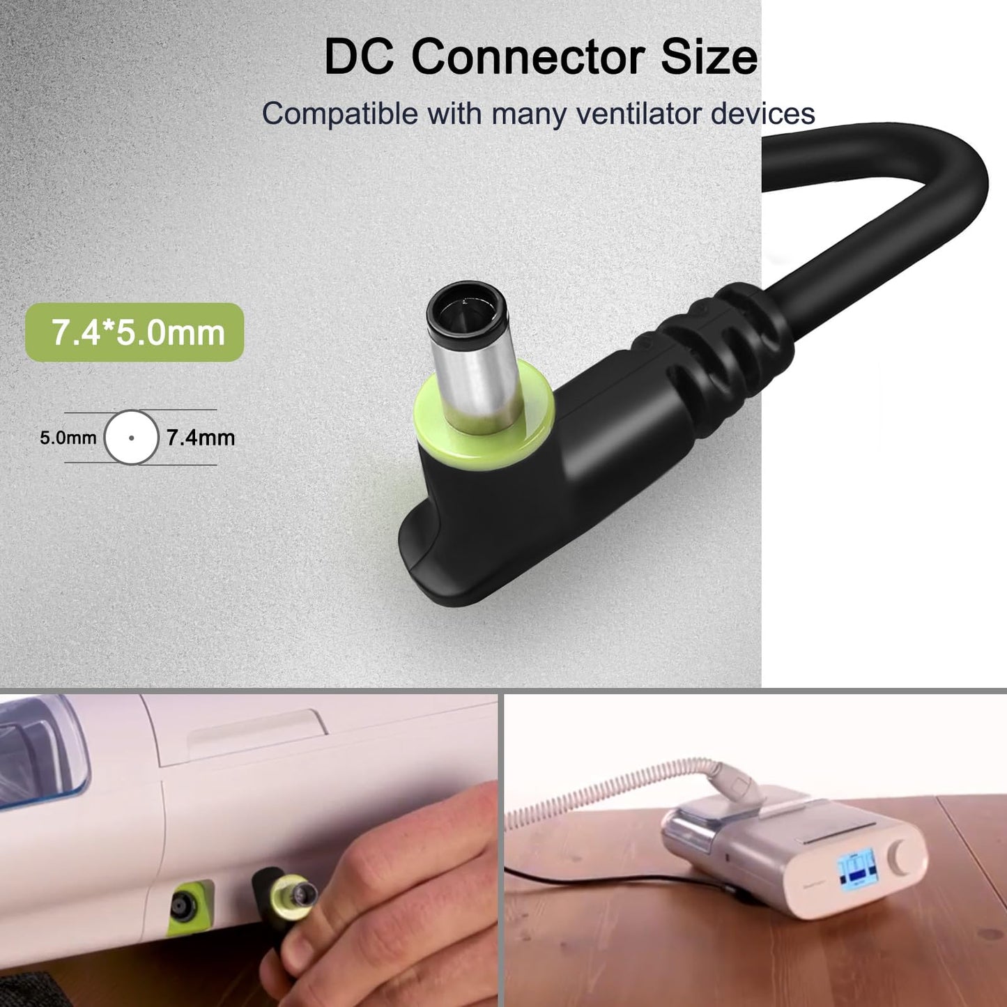 JUYOON 12V 6.67A AC Adapter 80W Compatible with DreamStation 2 Auto CPAP Advanced Ref 1144267 Compatible with DreamStation CPAP Auto BiPAP Power Cord MEA080A12C 1118499 1005894 ADE022