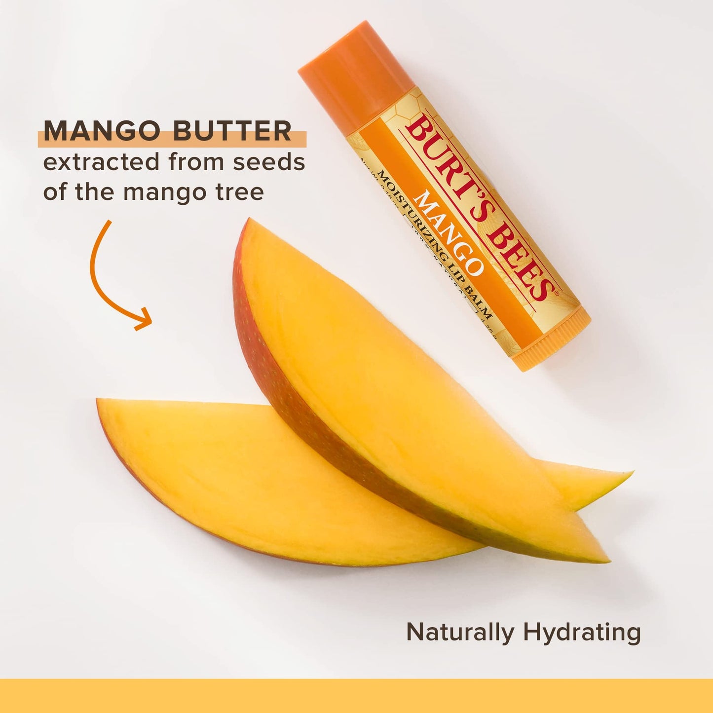 Burt's Bees Mango Moisturizing Lip Balm 0.15 oz