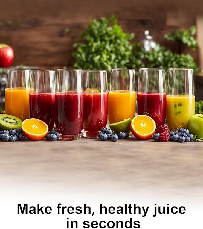SiFENE Juicer Machines, Big Mouth Large 3” Feed Chute for Whole Fruits and Vegetables, Centrifugal Extractor, Easy to Clean, Non-BPA, Gray