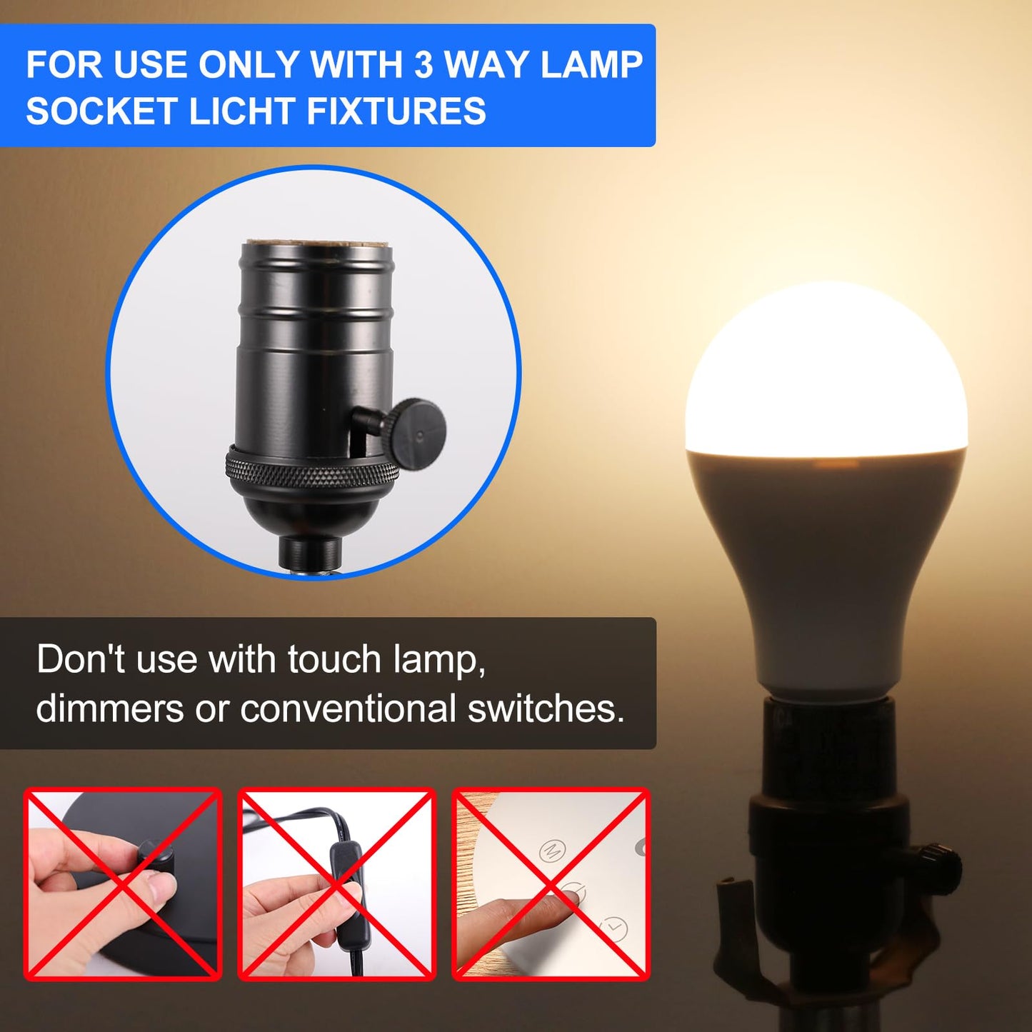 ENERGETIC SMARTER LIGHTING A21 LED Light Bulb 50/100/150W 5000K Daylight 800/1600/2200 Lumens 2-Pack