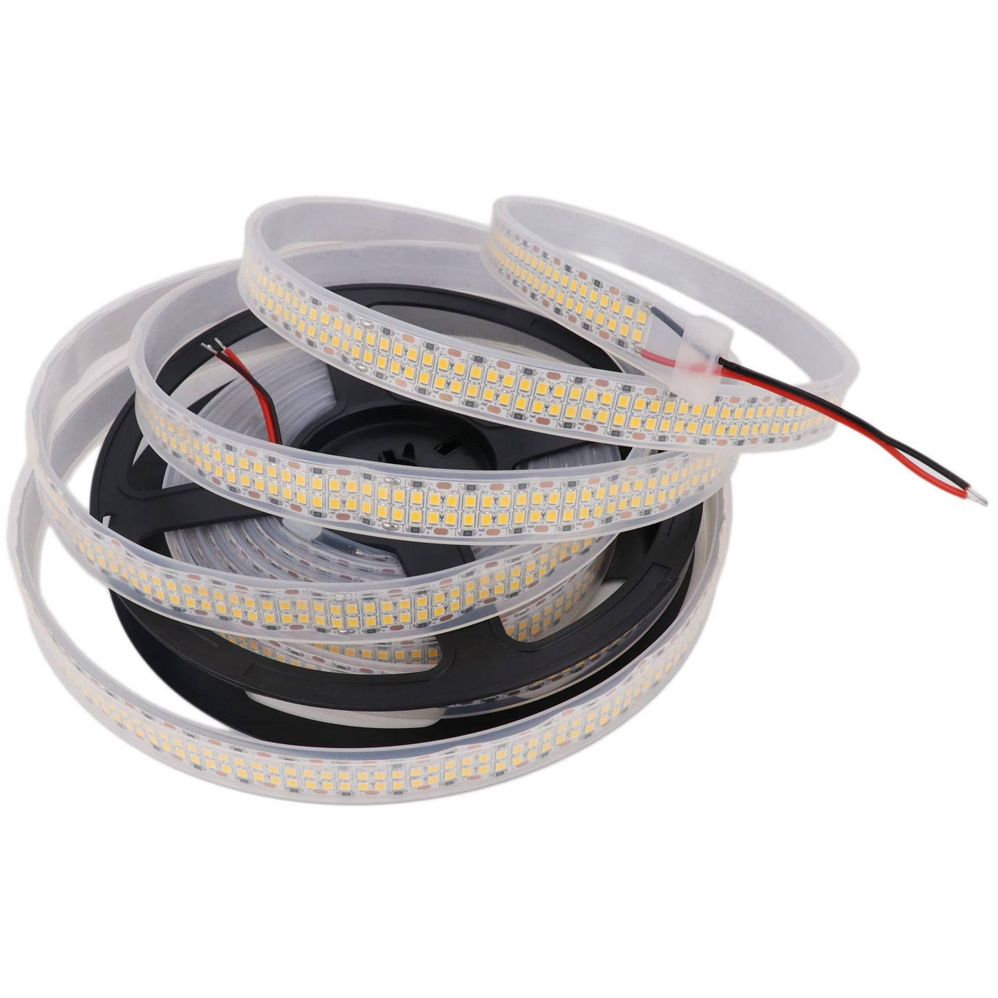 Ledenet Led Strip Lights Warm White 3000K 16.4Ft/5M Double Row 2835 Smd 2400Leds Dc 24V Daylight Bright Dimmable Flexible Led Tape Light Waterproof Ip67 Outdoor Lighting(No Adapter & Dimmer)