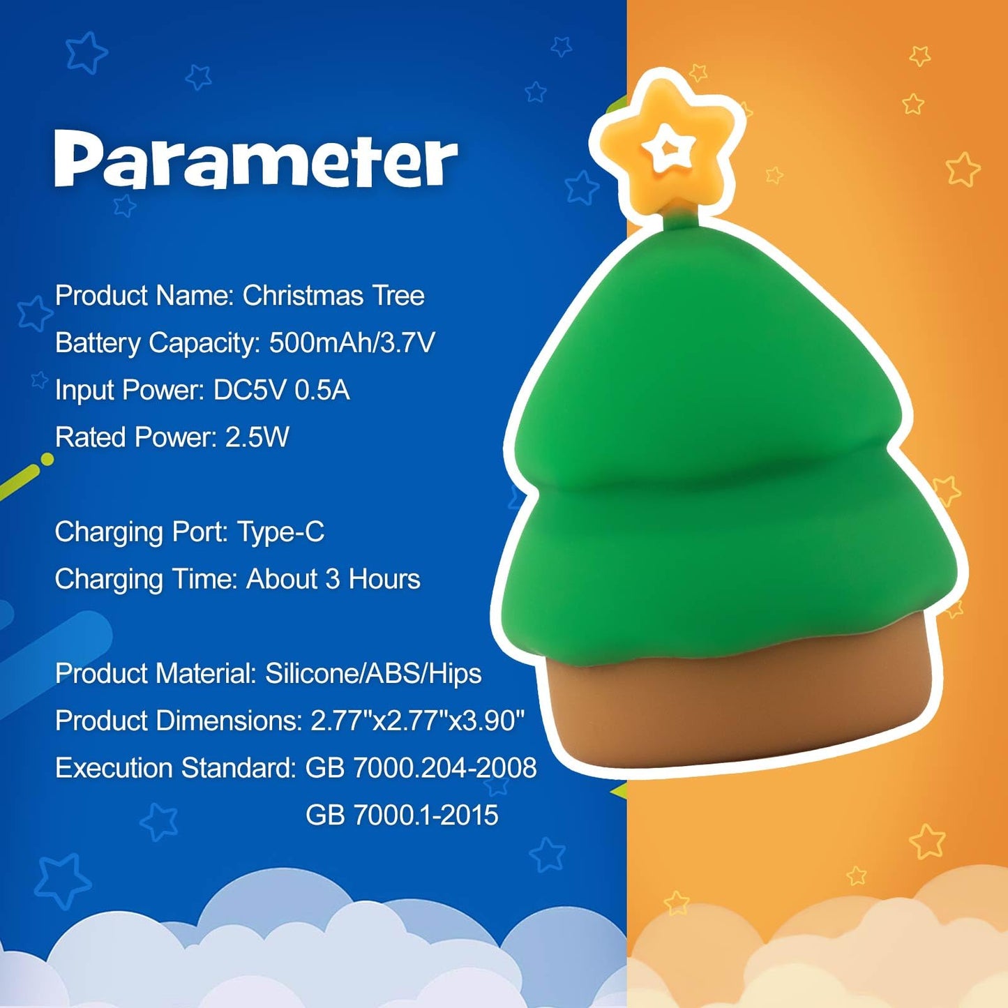 Gefaxi Squishy Christmas Tree Night Light With Rgb Modes Dimmable Nursery Breastfeeding Nightlight Hangable Cute Christmas Lamp Novelty Rechargeable Silicone Touch Bedside Lamp For Bedroom Dorm Decor