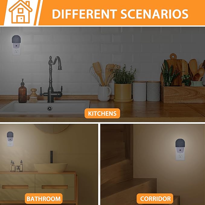 Starry Sky Meteor Night Light,Night Lights Plug into Wall with Dusk to Dawn Sensor,Lamp for Bedroom Bathroom Hallway Nightlight for Women Girls