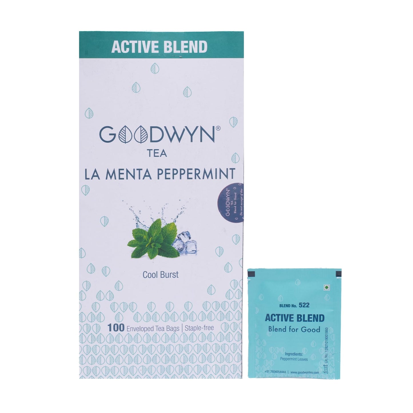 Goodwyn Peppermint Tea, Herbal Tea To Refresh And Rejuvenate, 100 Tea Bags