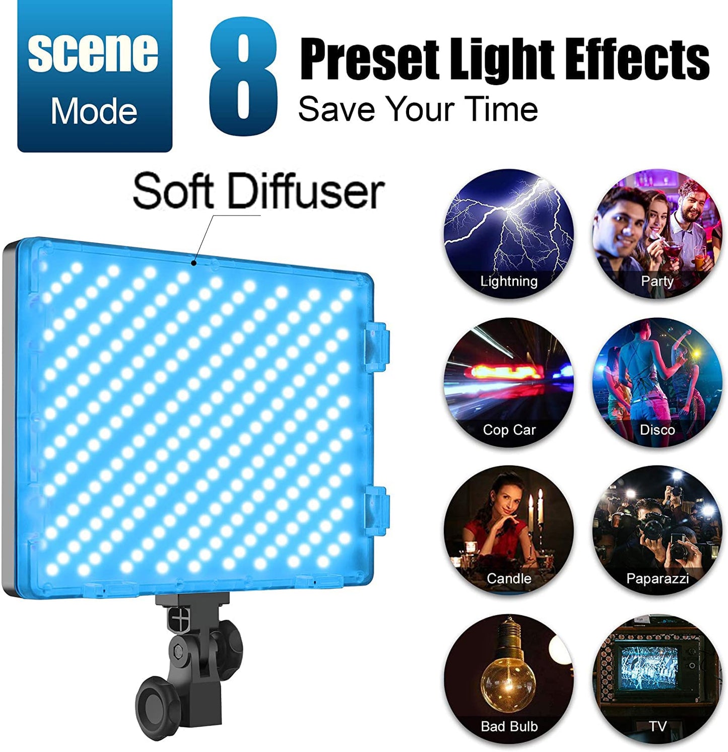GVM RGB LED Video Lights Photography Lighting Kit, 50W Bi-Color 3200K-5600K Studio Lights, 2-Packs 672 Led Beads APP Control Film Lights Panels for Videography/Streaming/Gaming/YouTube CRI 97+