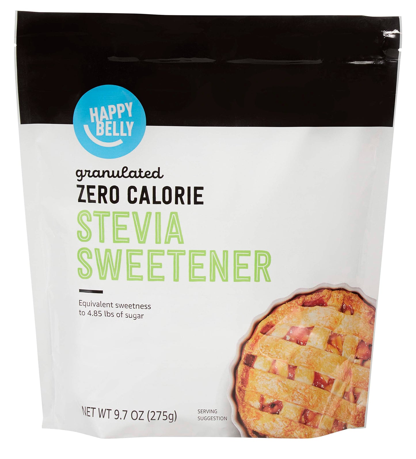 large online retailer Brand - Happy Belly Granulated Zero Calorie Stevia Sweetener Packet 9.7 ounce (Pack of 1)