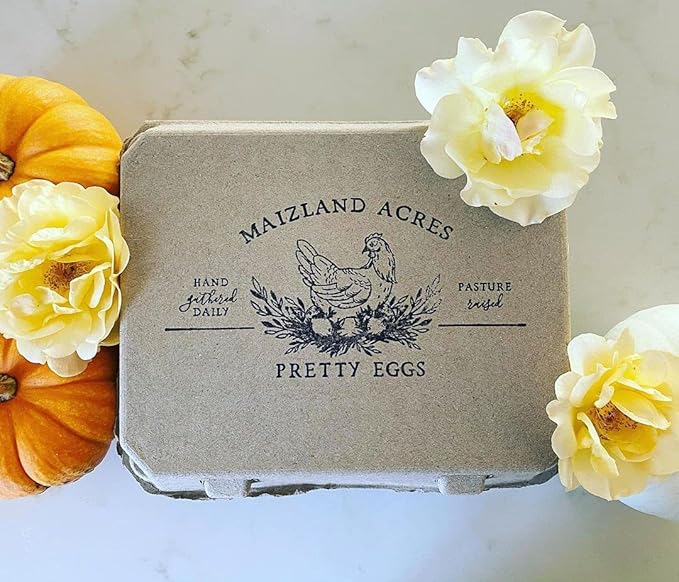 "Vintage Egg Cartons for 12 Large Eggs – Classic 3x4 Layout – Durable Recycled Cardboard – Farmhouse Style – Eco-Friendly Packaging - Tan 25 Pack