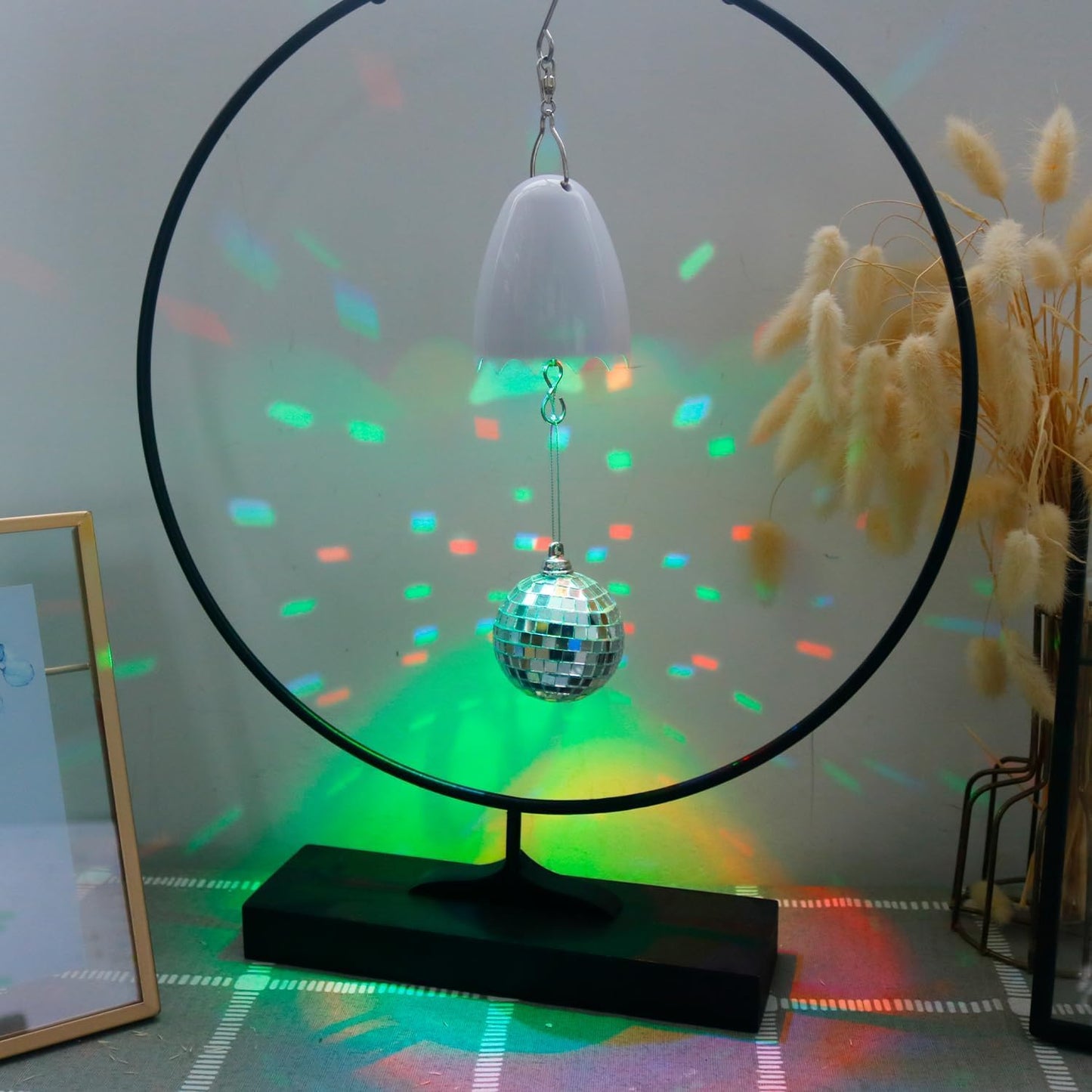 Katinyos Disco Ball Motor with Remote Control, 3 Speeds, White, Model motor01