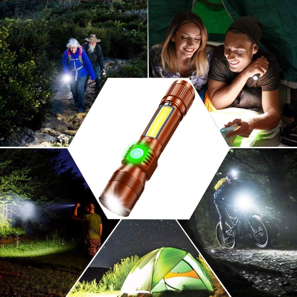 Black Light Uv Flashlight Rechargeable 3In1 Super Bright Tactical Flashlights Led Uv Black Light &Redlight 1500Lumen 7Modes Zoomable Waterproof Pocket Flashlight For Pet Stains Detection Camping