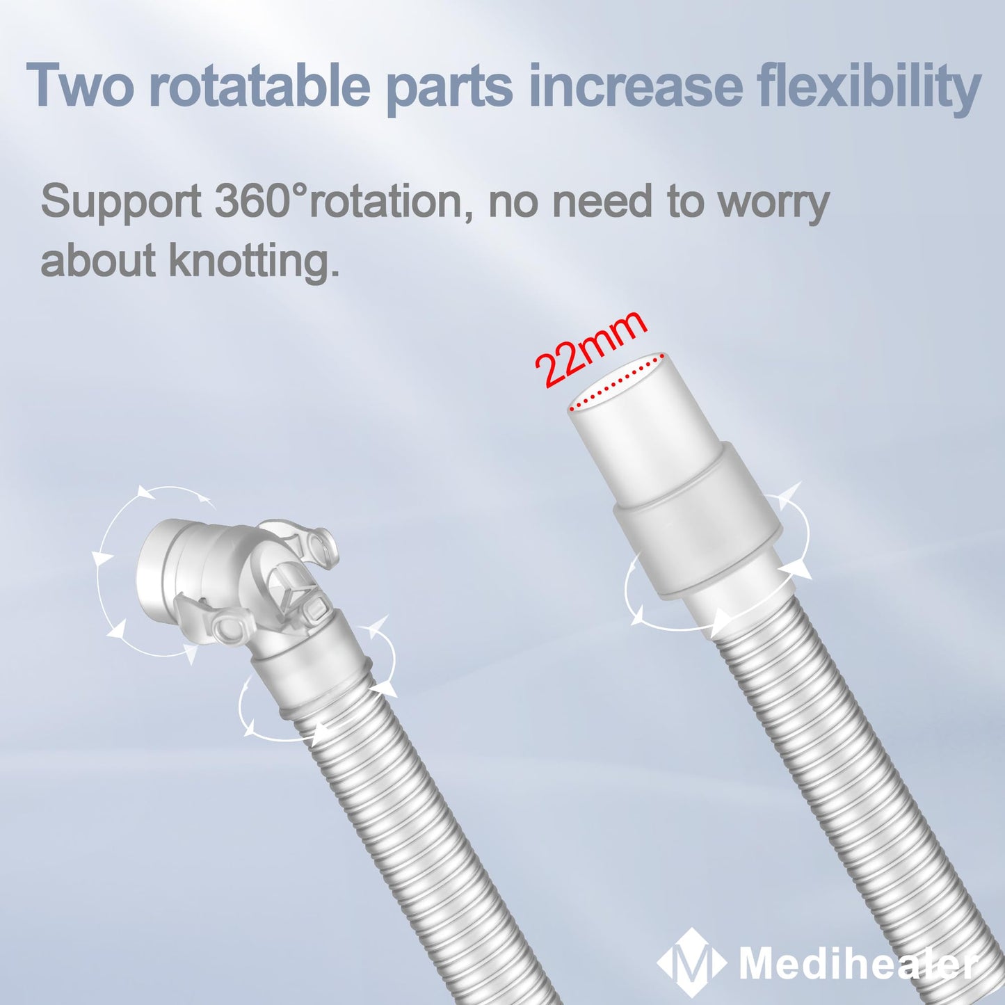 2 Packs QuietAir Elbow Tube for Airfit F40,Including 2 Short Tube 2 Elbow and 2 QuietAir Vent,Great Value CPAP Supplies by Medihealer