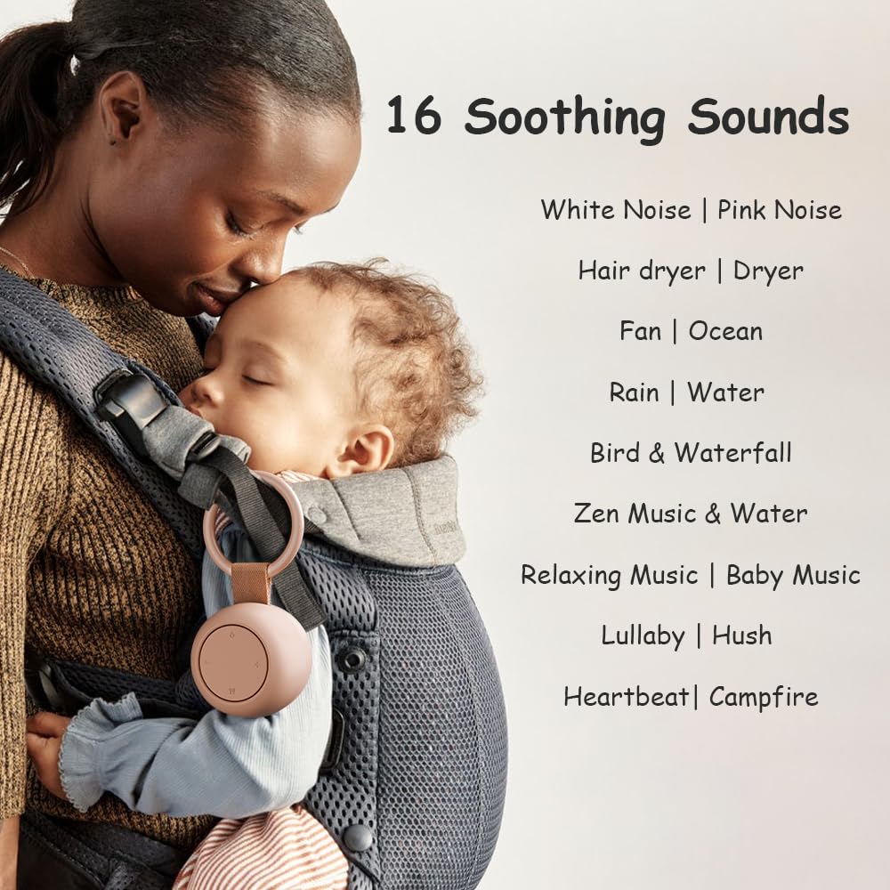 TKGOU Portable White Noise Sound Machine | 16 Soothing Sounds | Timer | Memory Function | Noise Canceling for Sleep Aid & Office Privacy | Travel | Registry Gift | Sleep Soother for Baby Kids Adults
