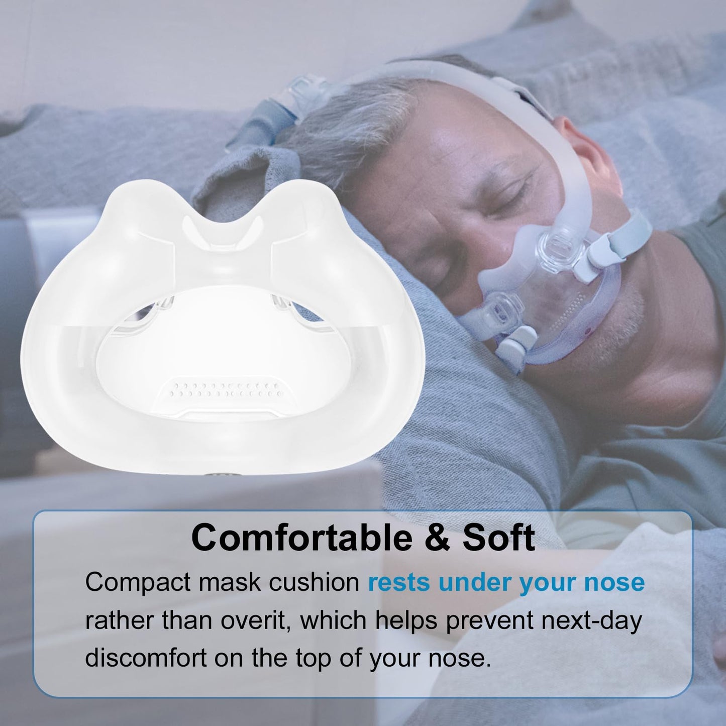 Replacement Full Face Cushion for AirFit F30i - Medium Size - Quiet Venting & Comfortable and Soft - Medium